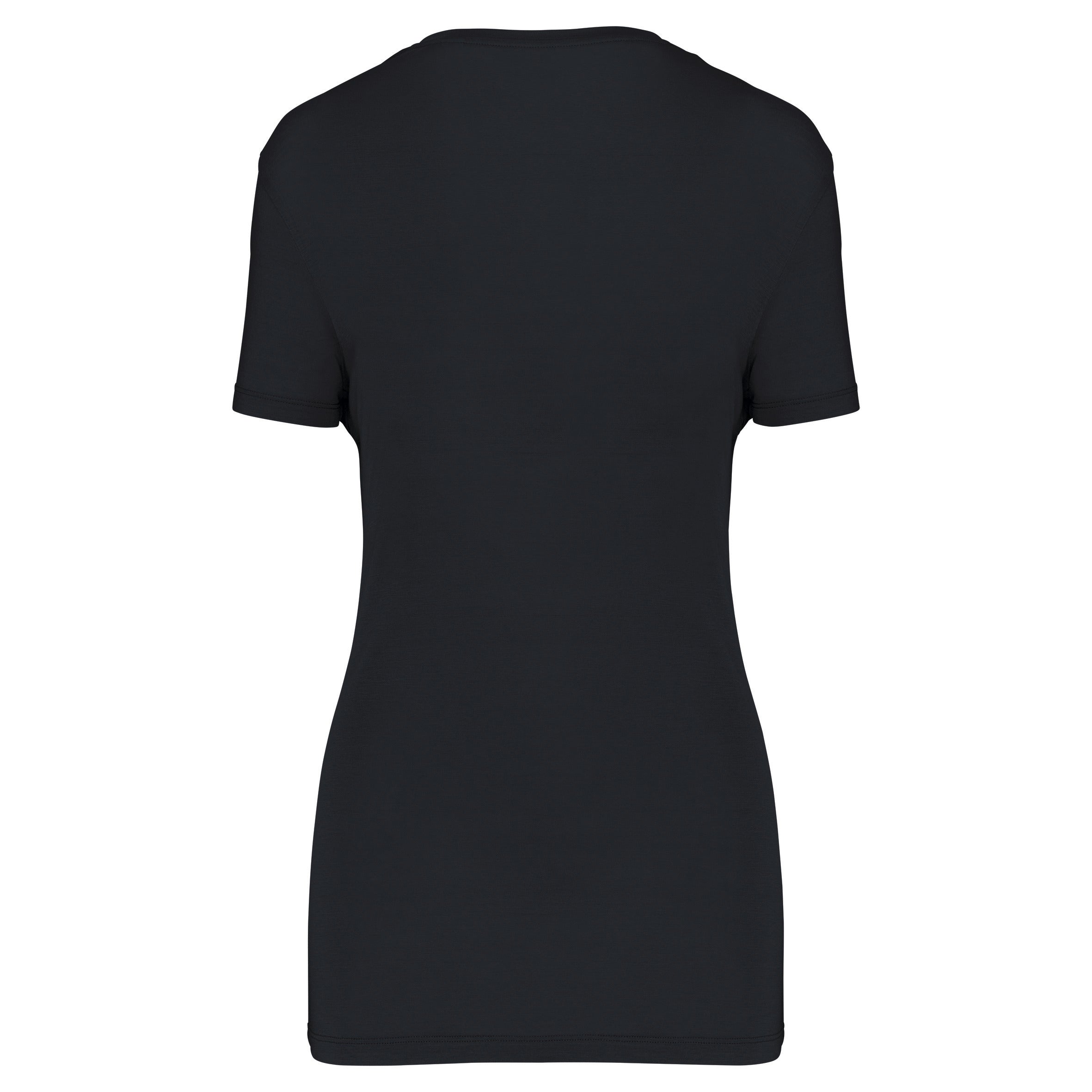 T-shirt Lyocell TENCEL™ col V manches courtes femme - 145 g