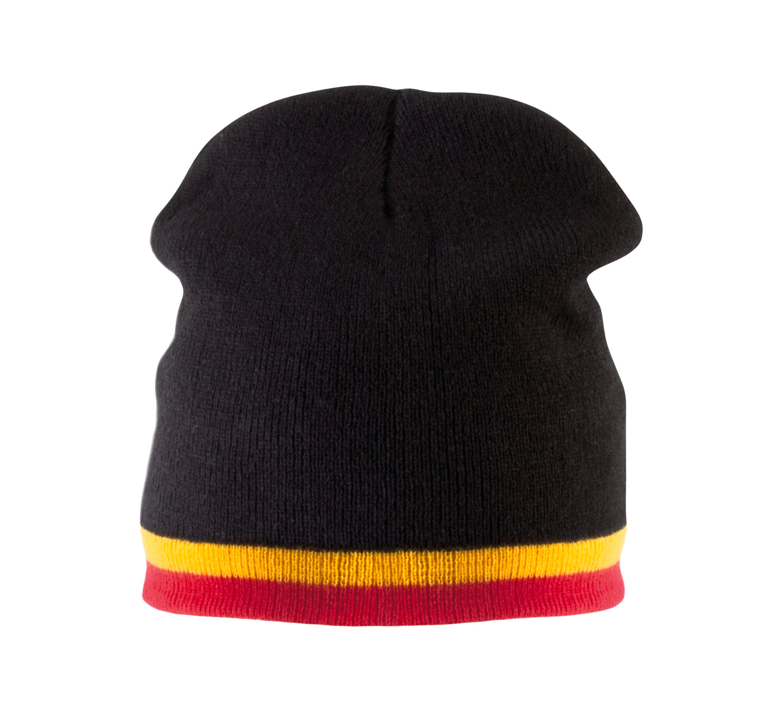 BONNET AVEC BANDE BICOLORE CONTRASTÉE