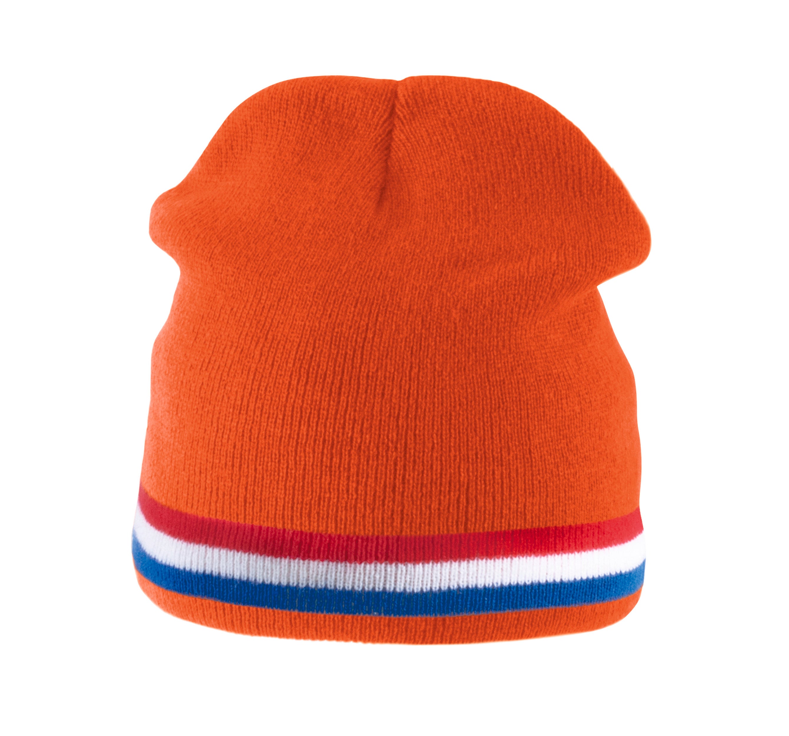 BONNET AVEC BANDE BICOLORE CONTRASTÉE