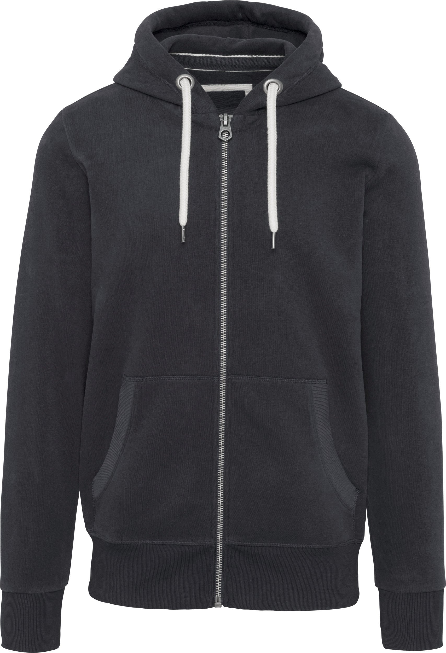 Vintage herensweatshirt met capuchon en rits