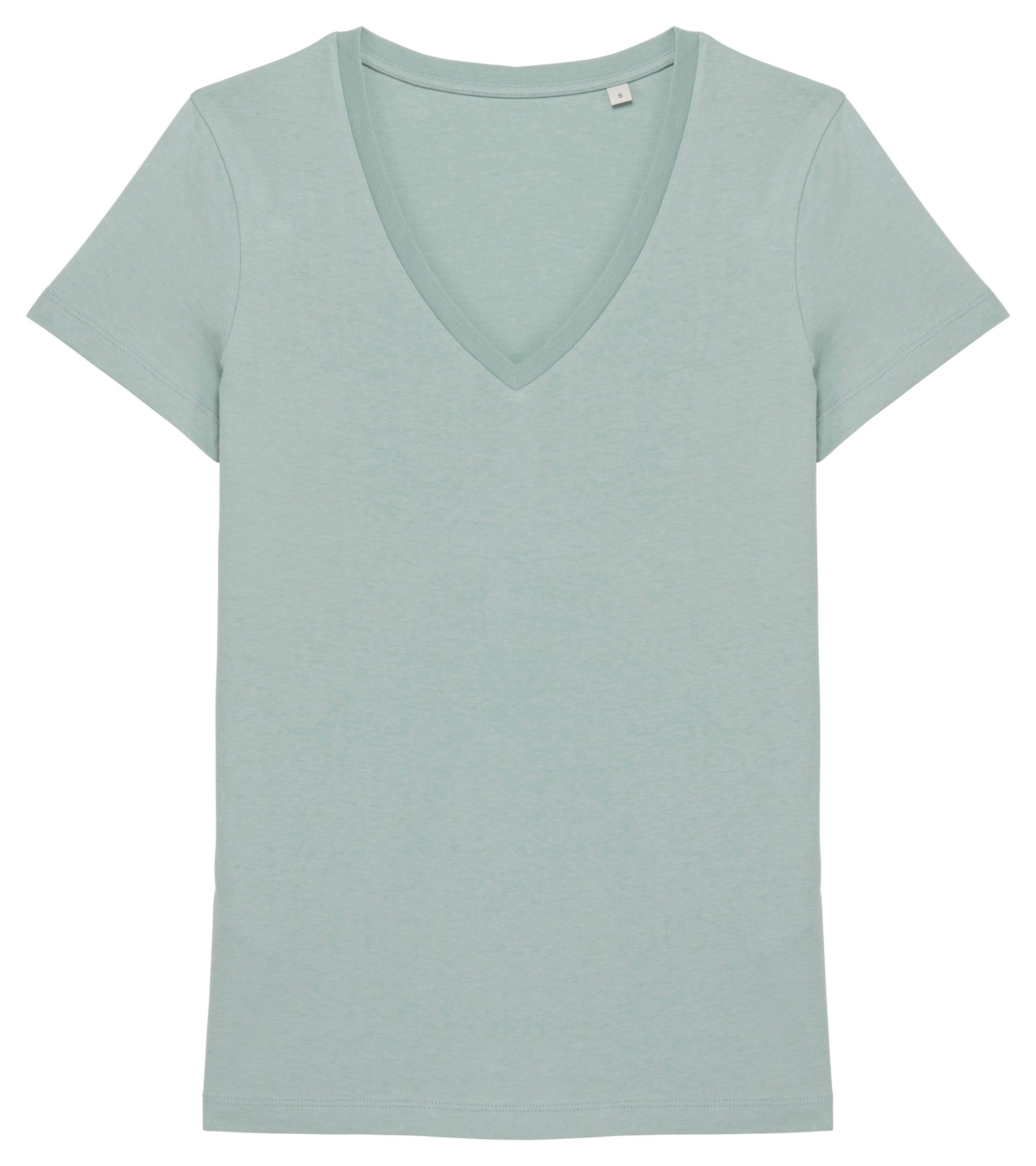 T-shirt col V femme - 155g