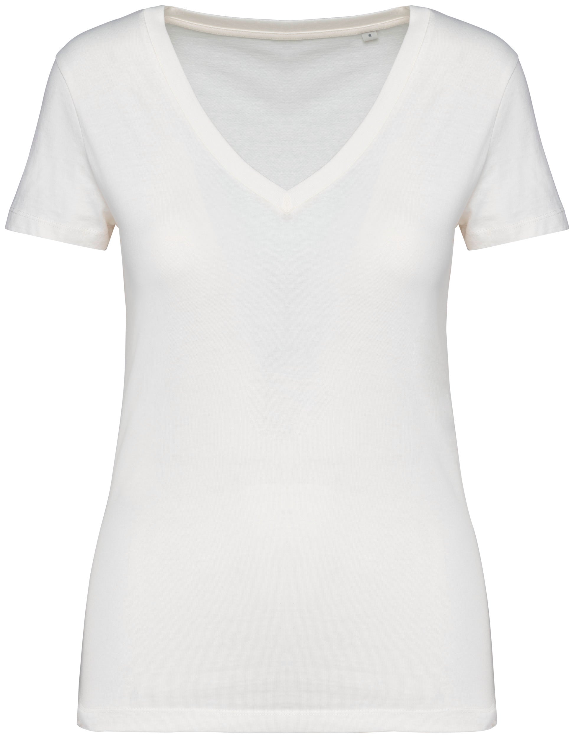T-shirt col V femme - 155g