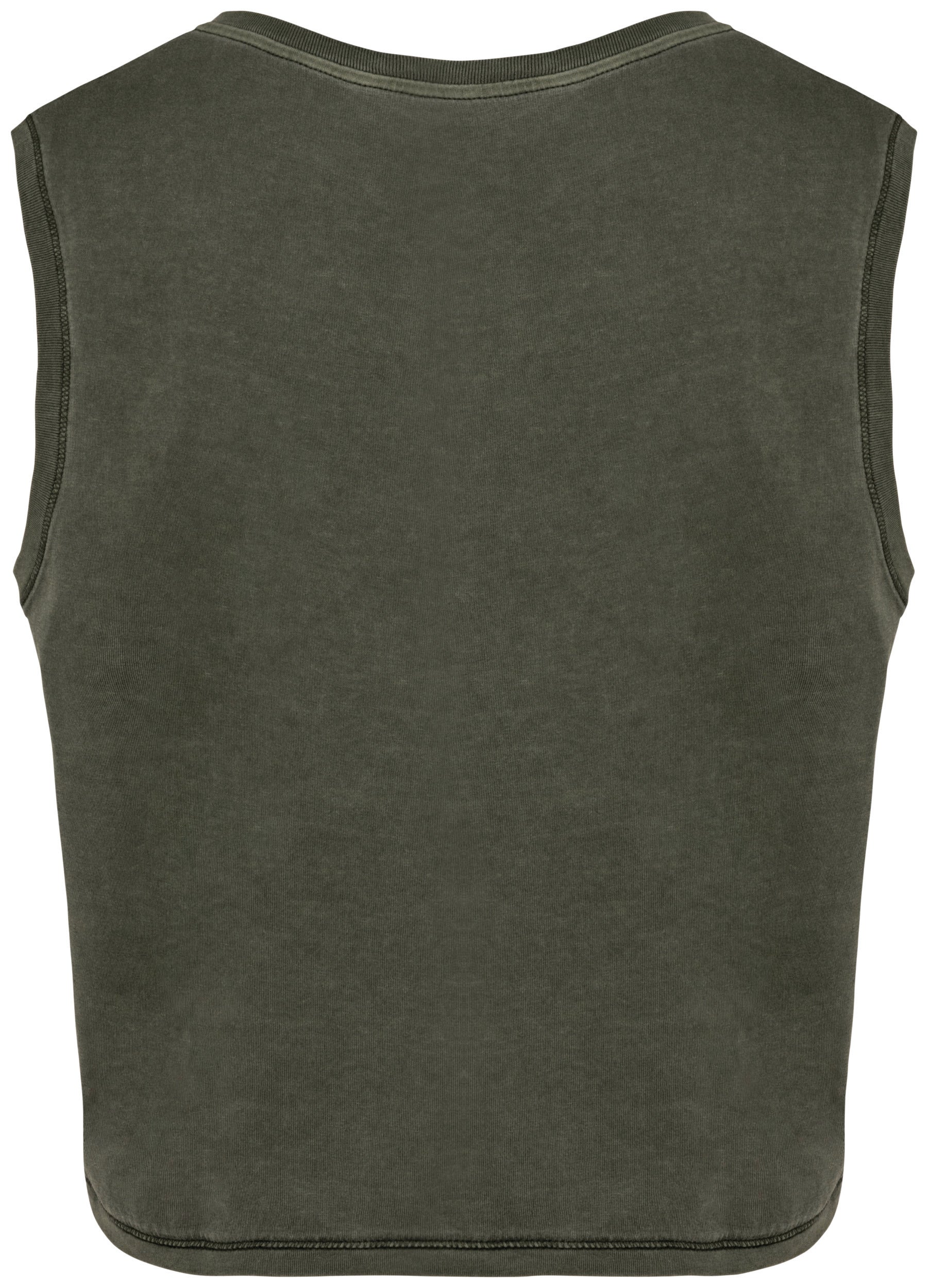 T-shirt crop sans manche femme - 165g