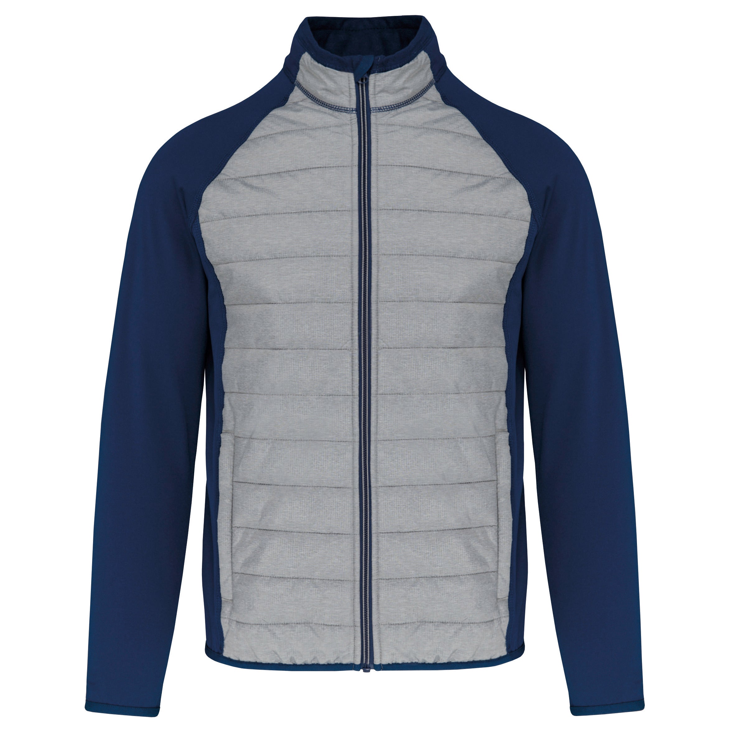 Unisex bi-material sports jacket