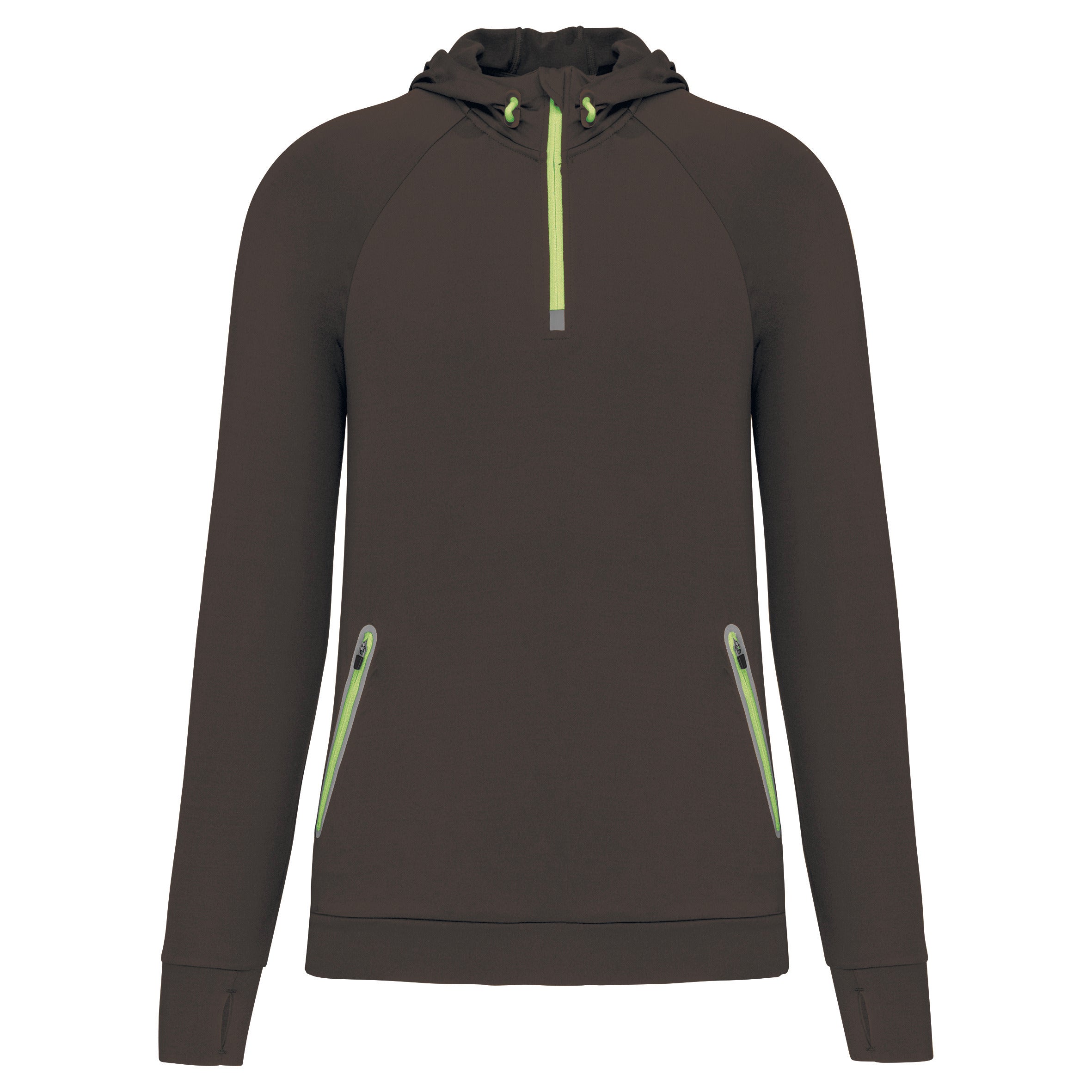 Unisex Sports 1/4 Zip Hooded Sweatshirt