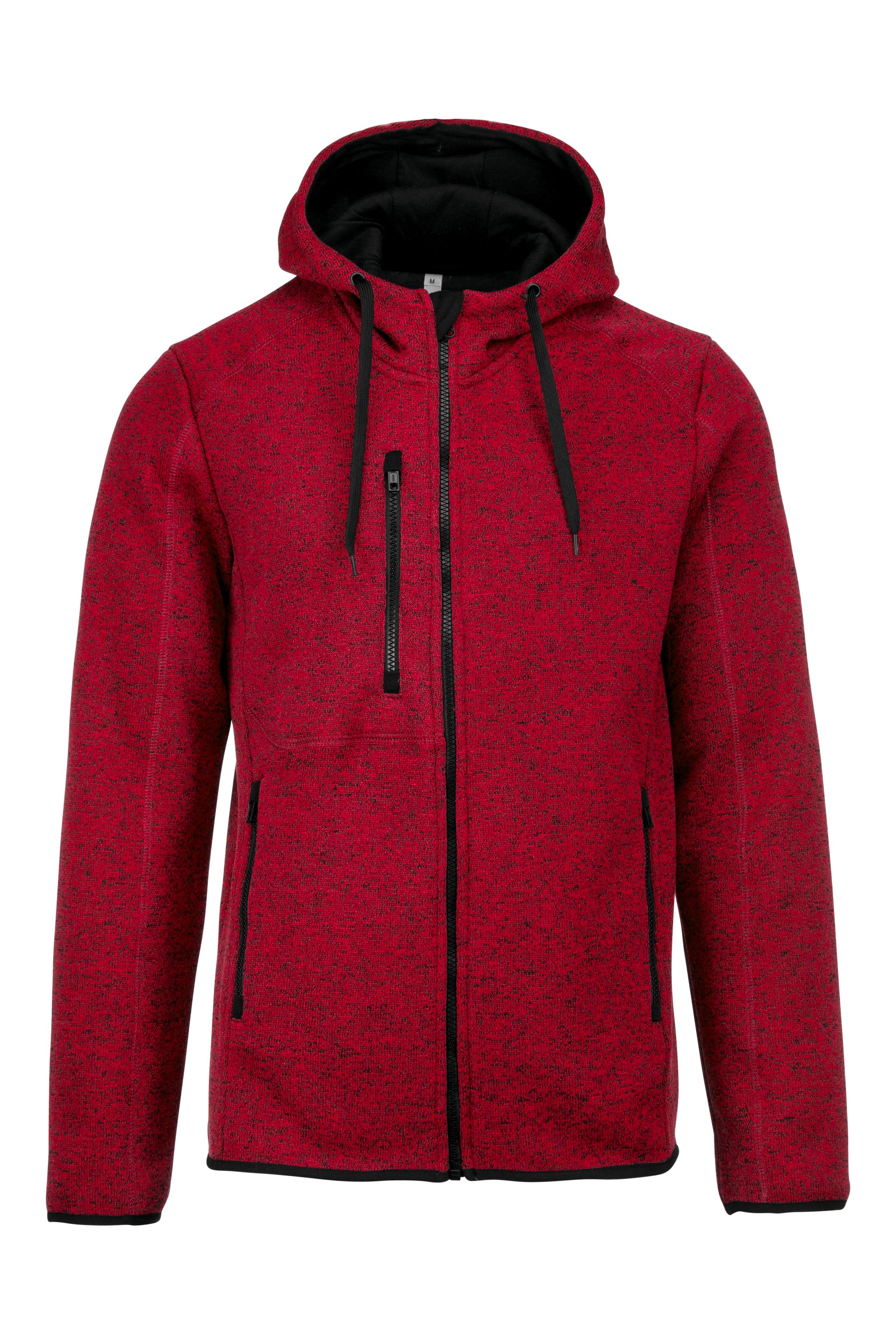Men's mottled hooded jacket