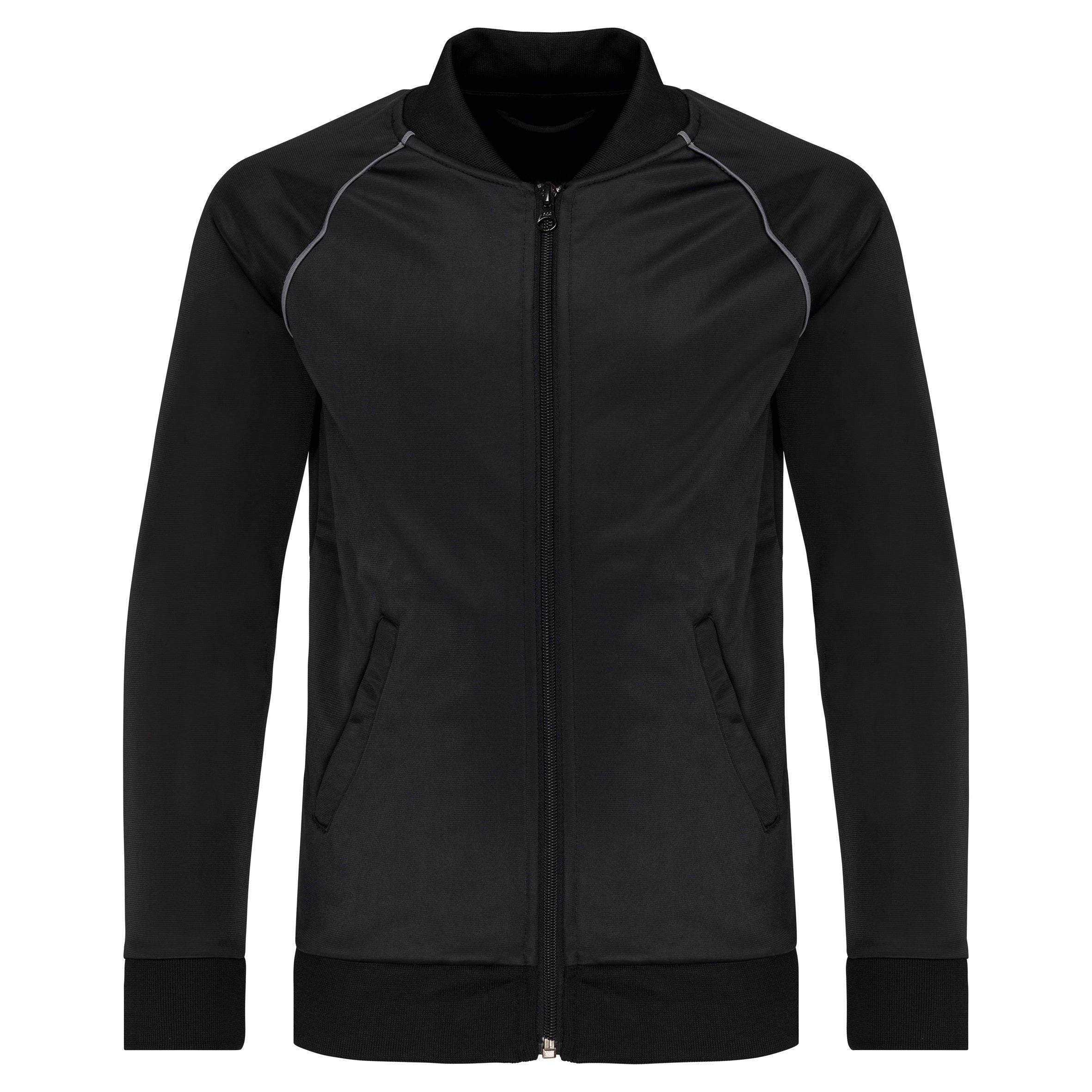 Zipped track jacket with children's edging