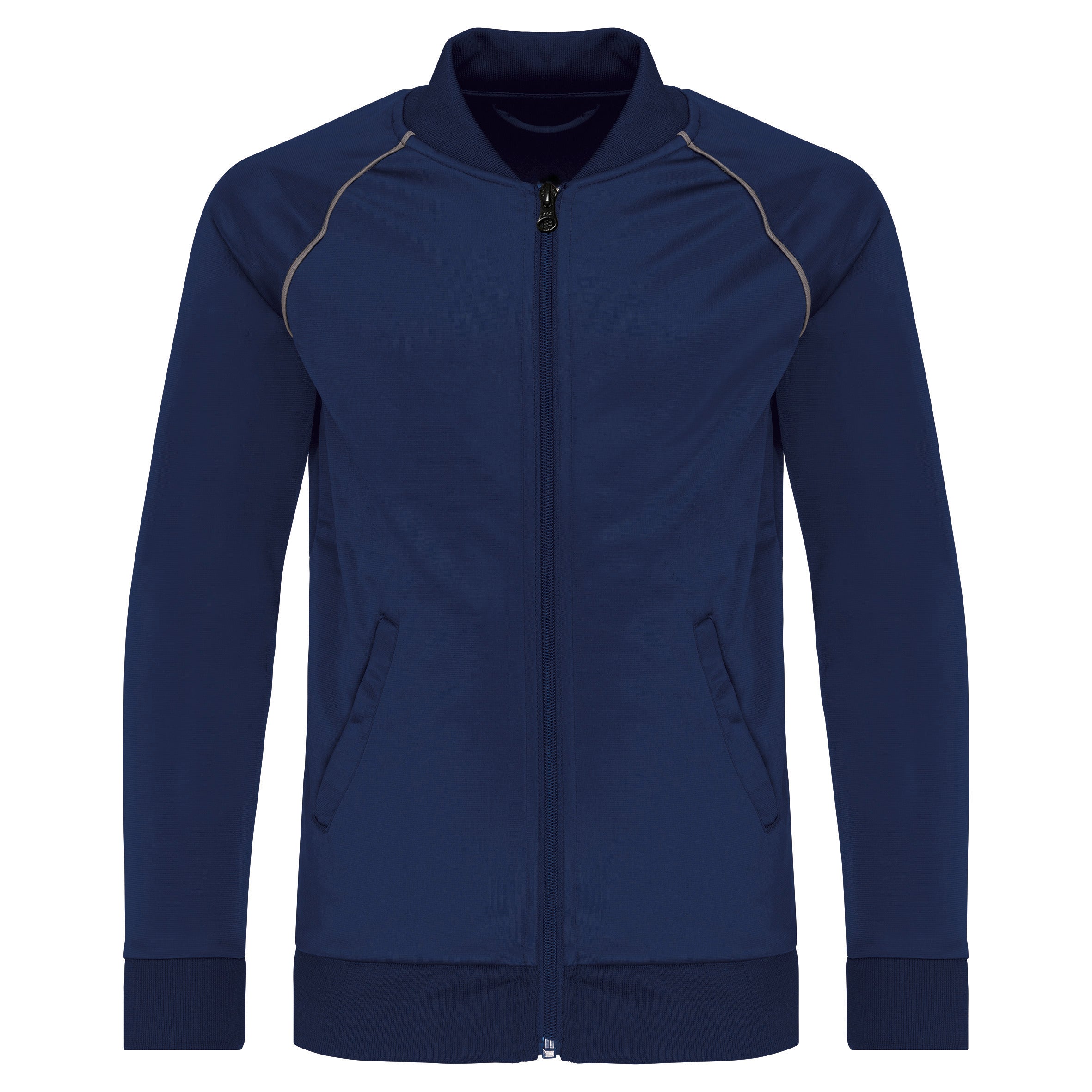 Zipped track jacket with children's edging