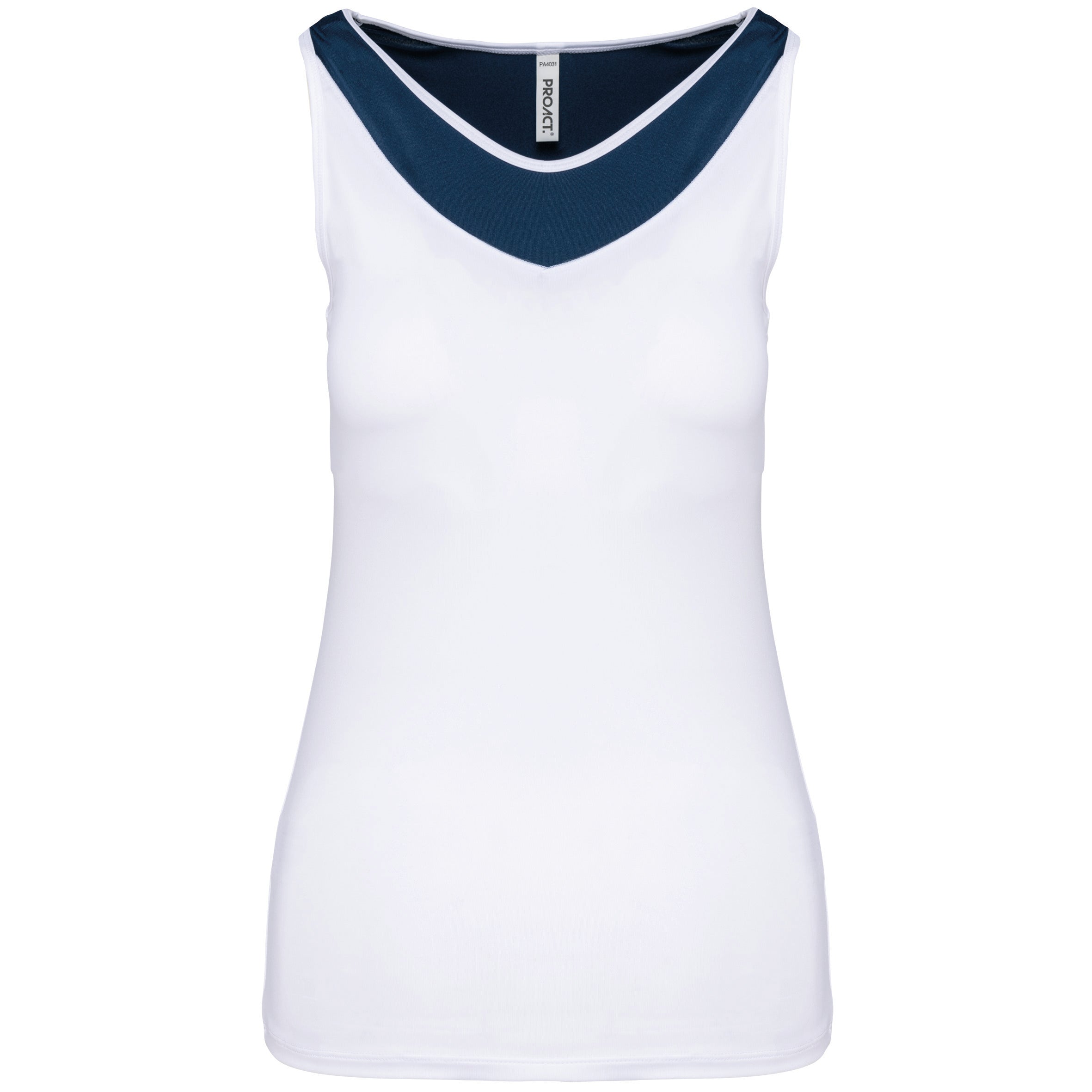 Women's two-tone padel tank top