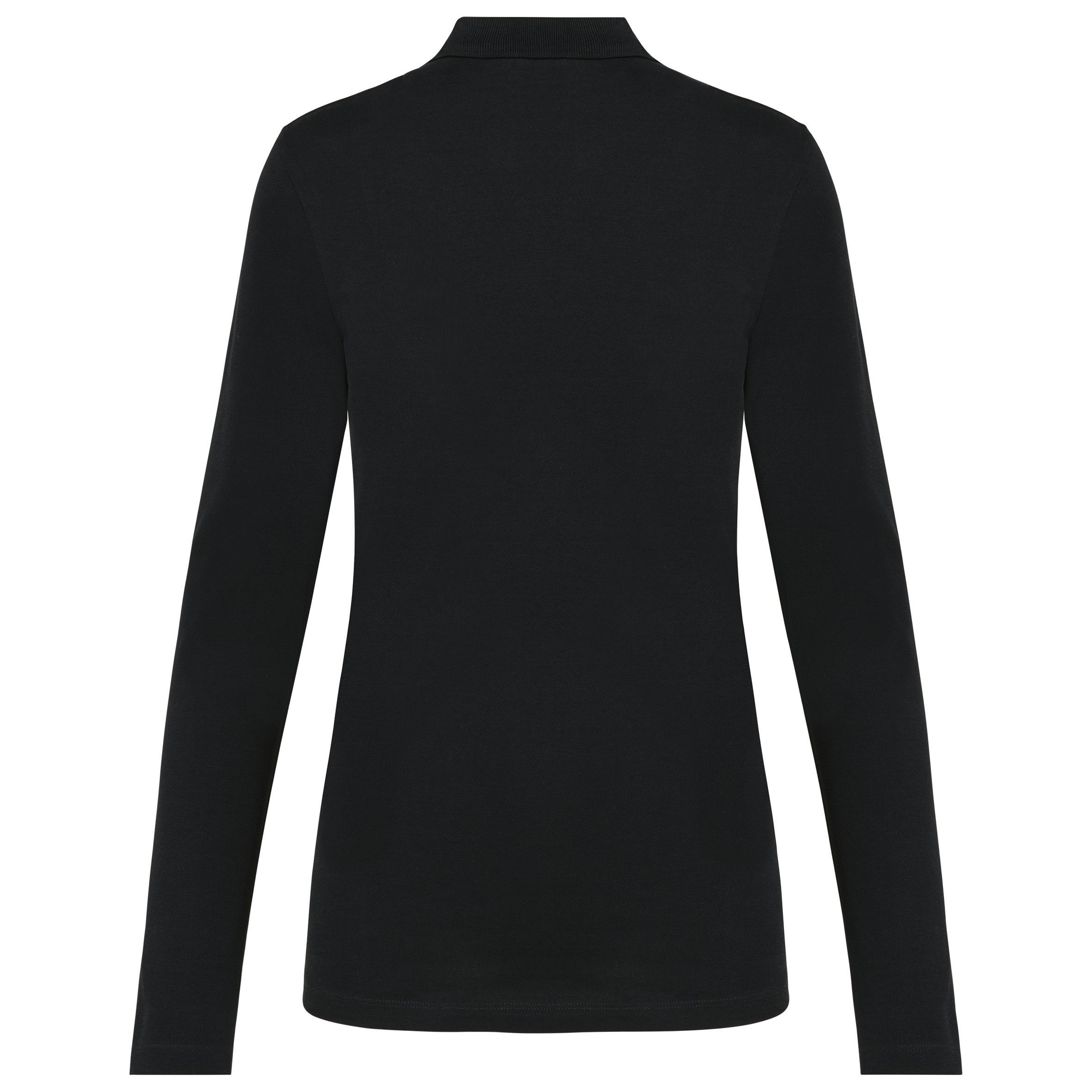 Women's long-sleeved Supima® polo shirt