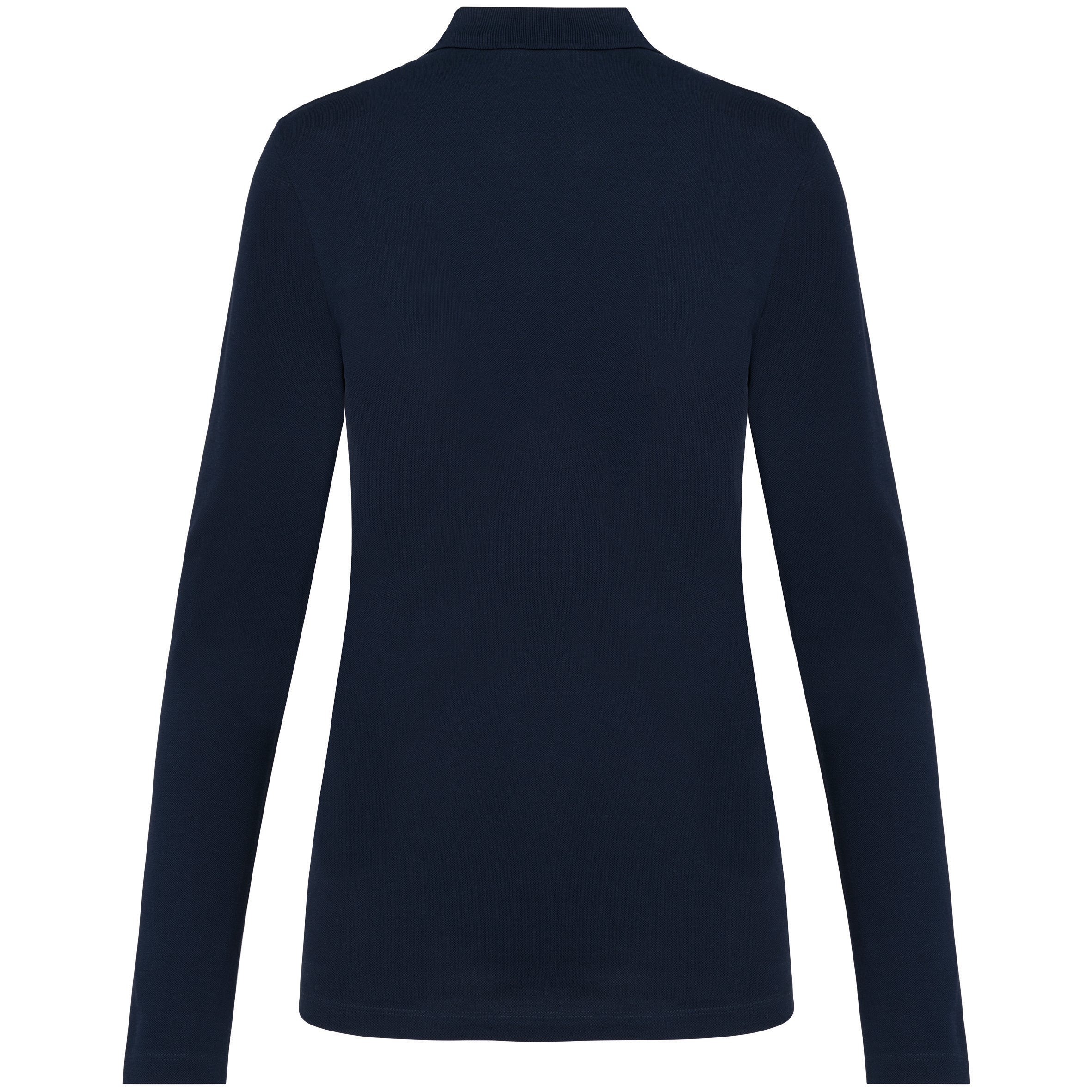 Women's long-sleeved Supima® polo shirt