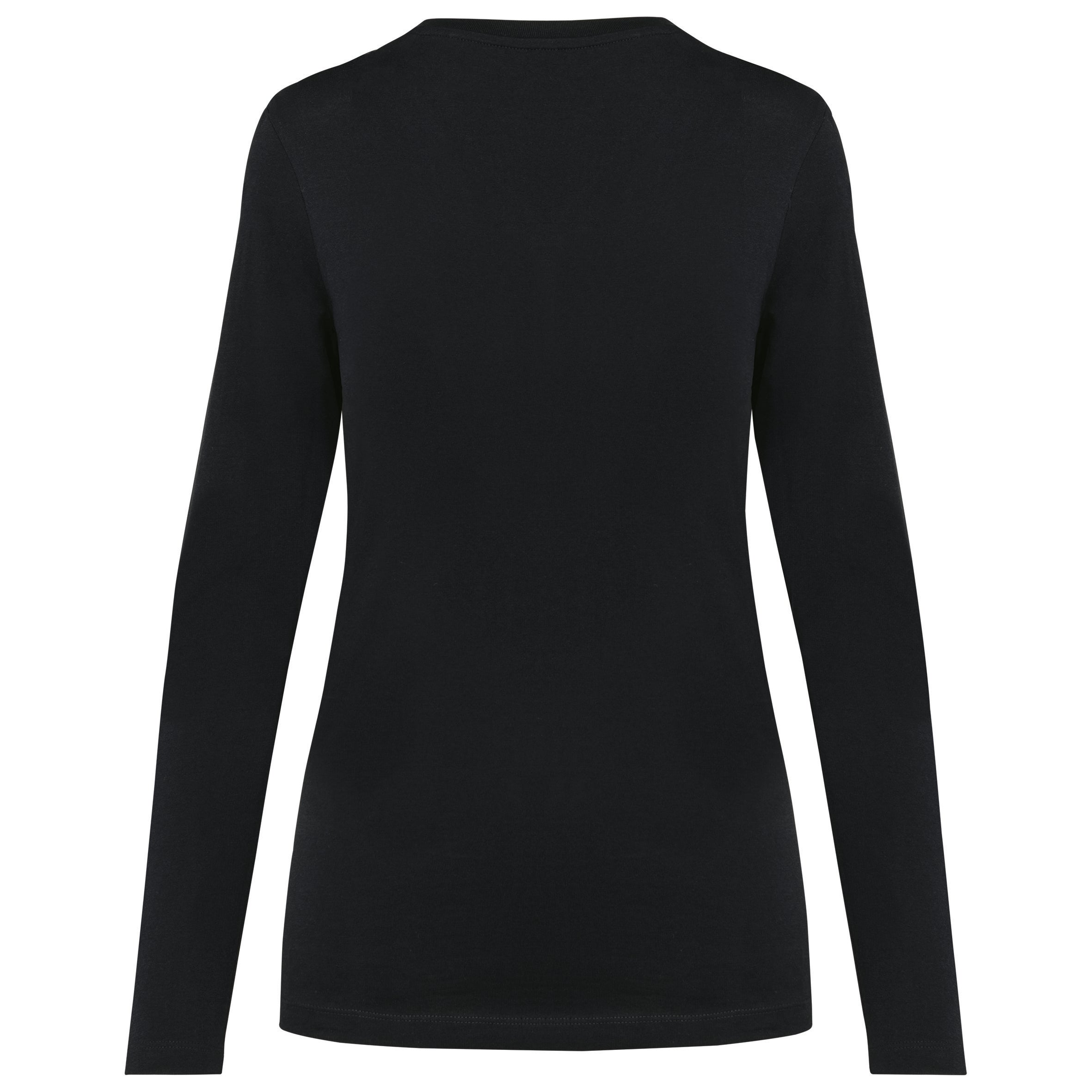 T-shirt Supima® col rond manches longues femme