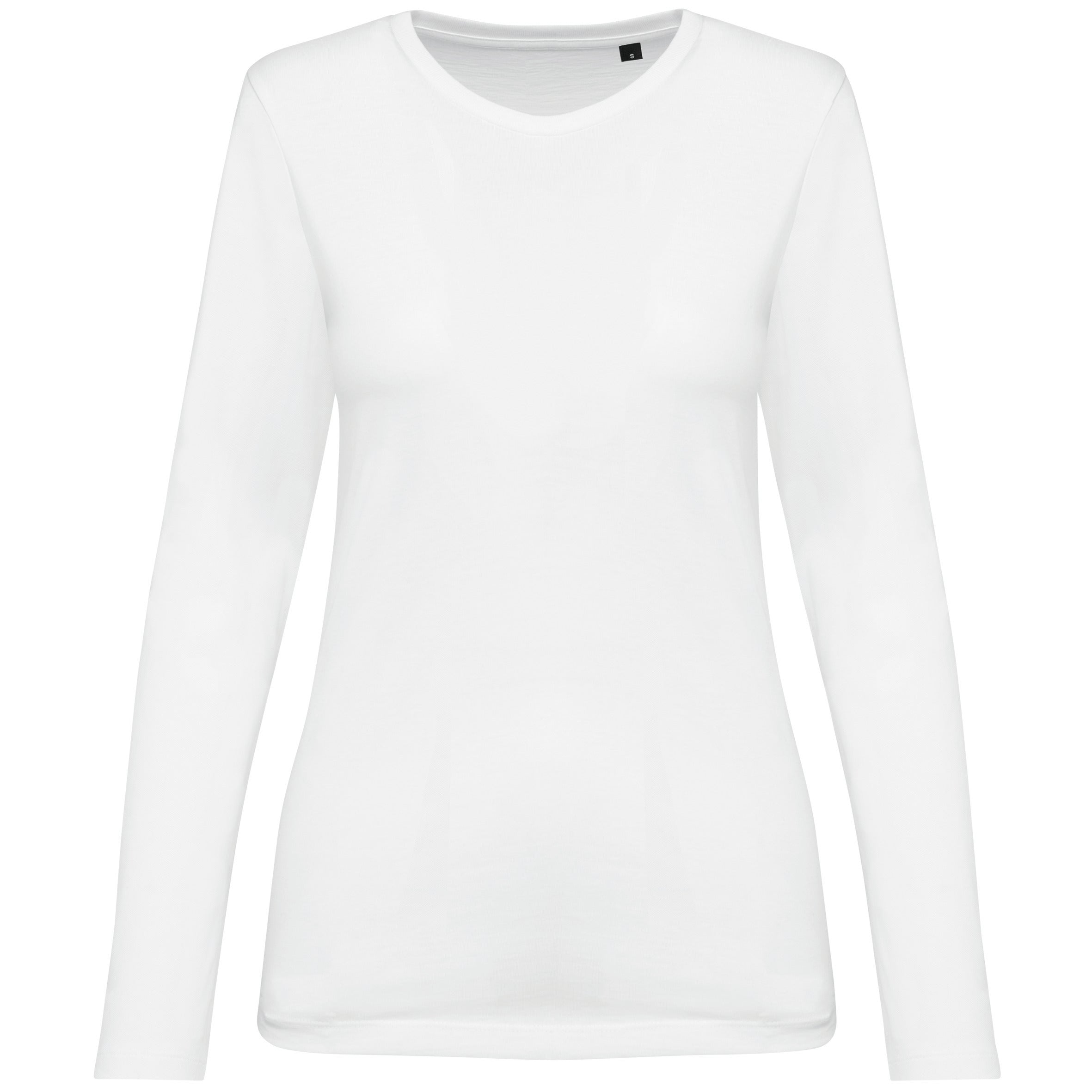 T-shirt Supima® col rond manches longues femme
