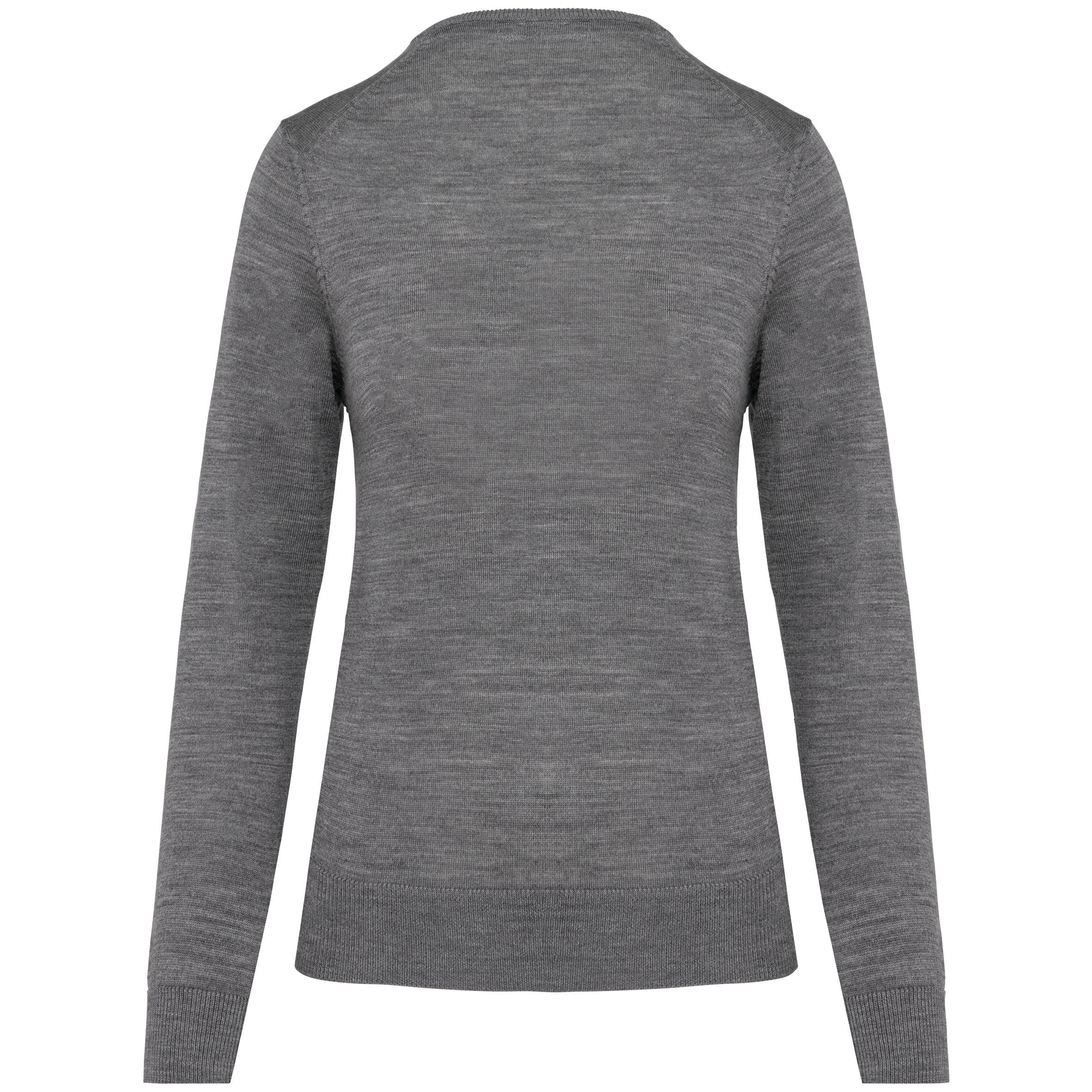 Pull Mérinos col V femme