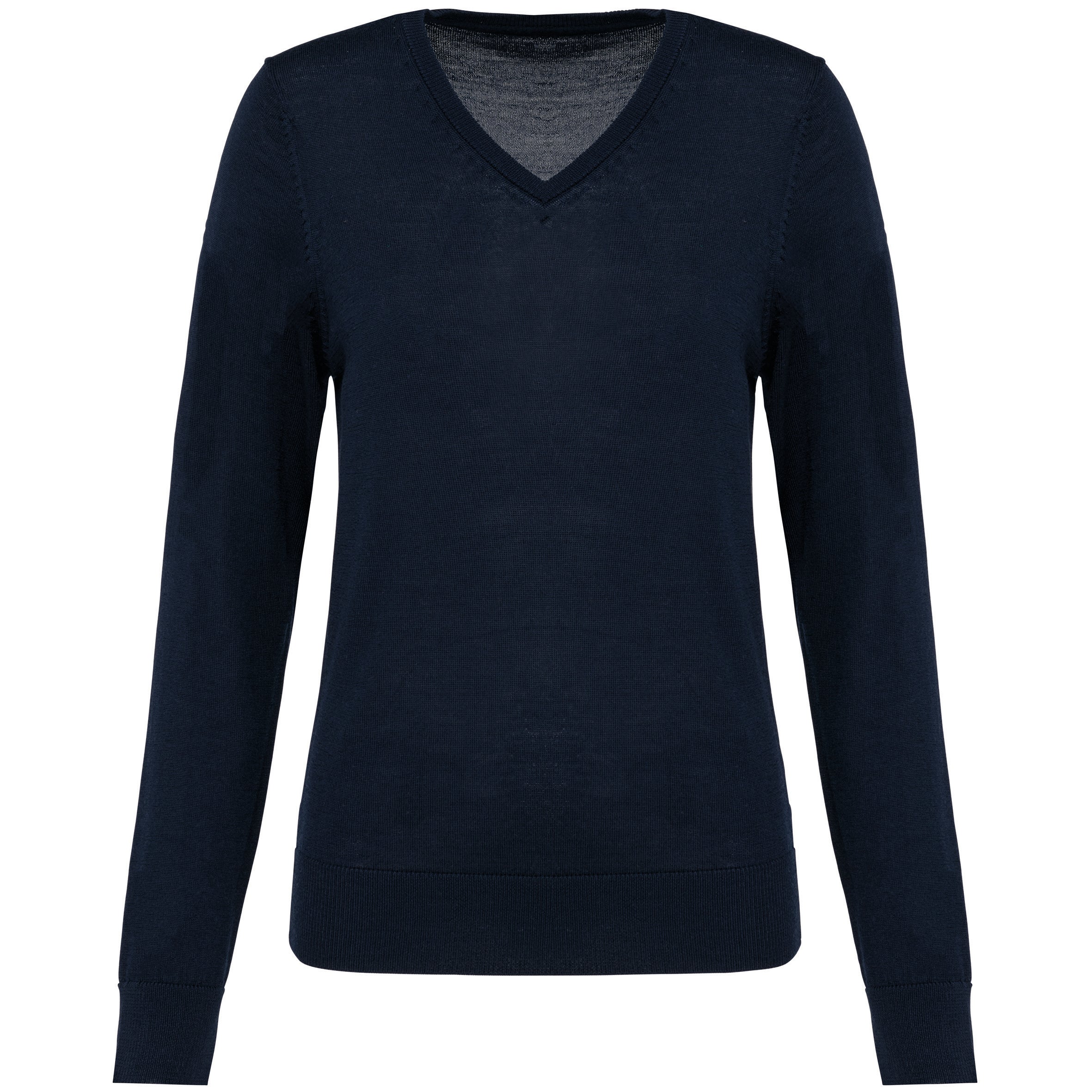 Pull Mérinos col V femme