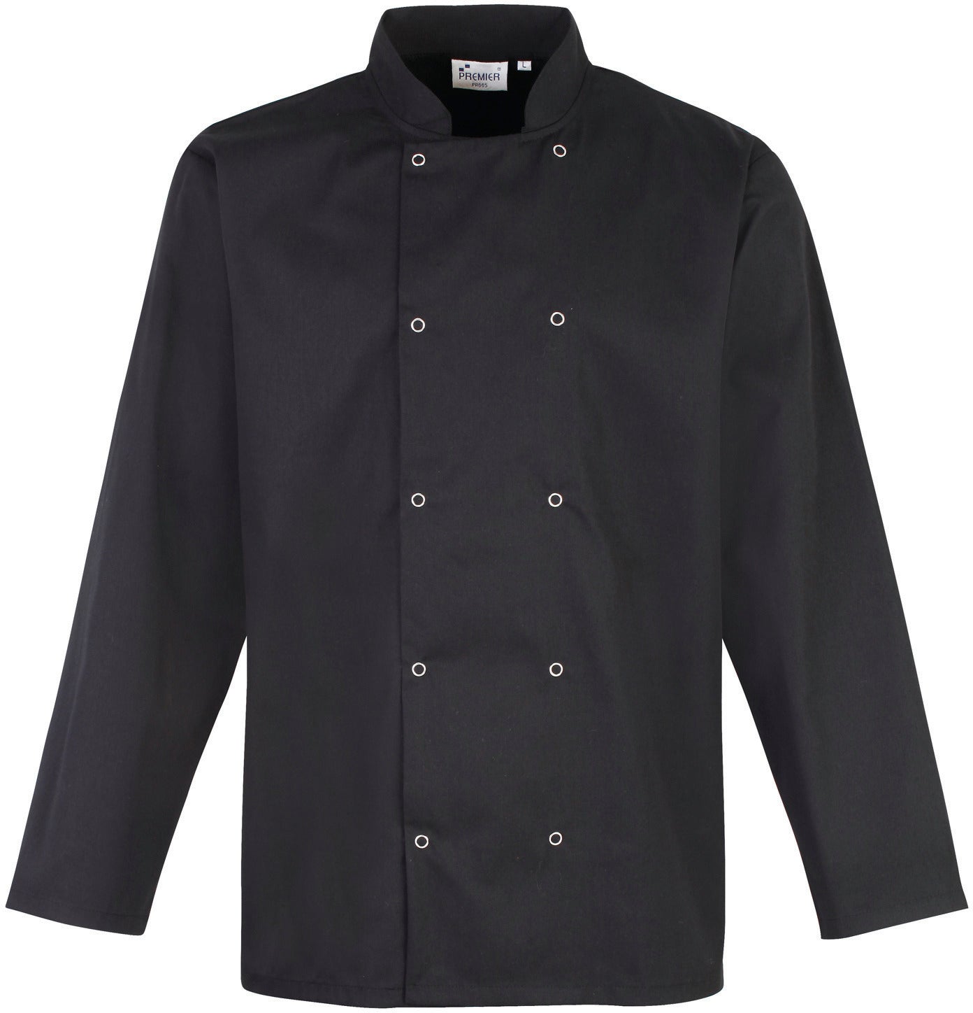 Veste de cuisine manches longues à boutons pression
