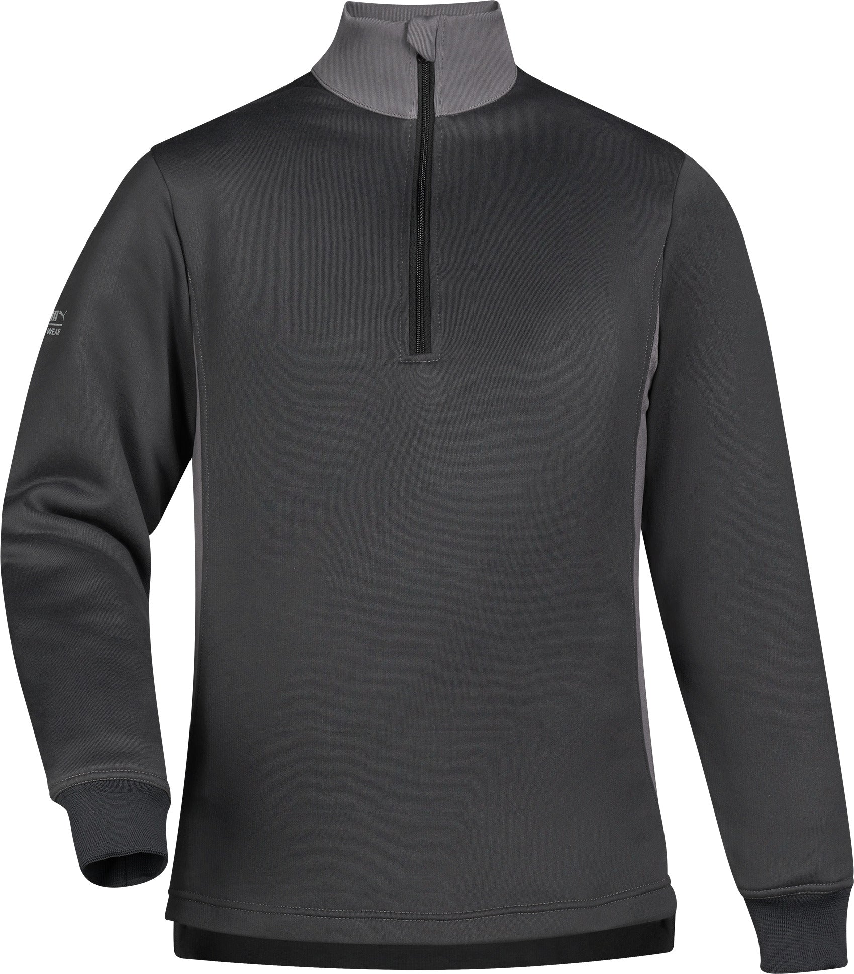 Unisex zip-neck sweatshirt