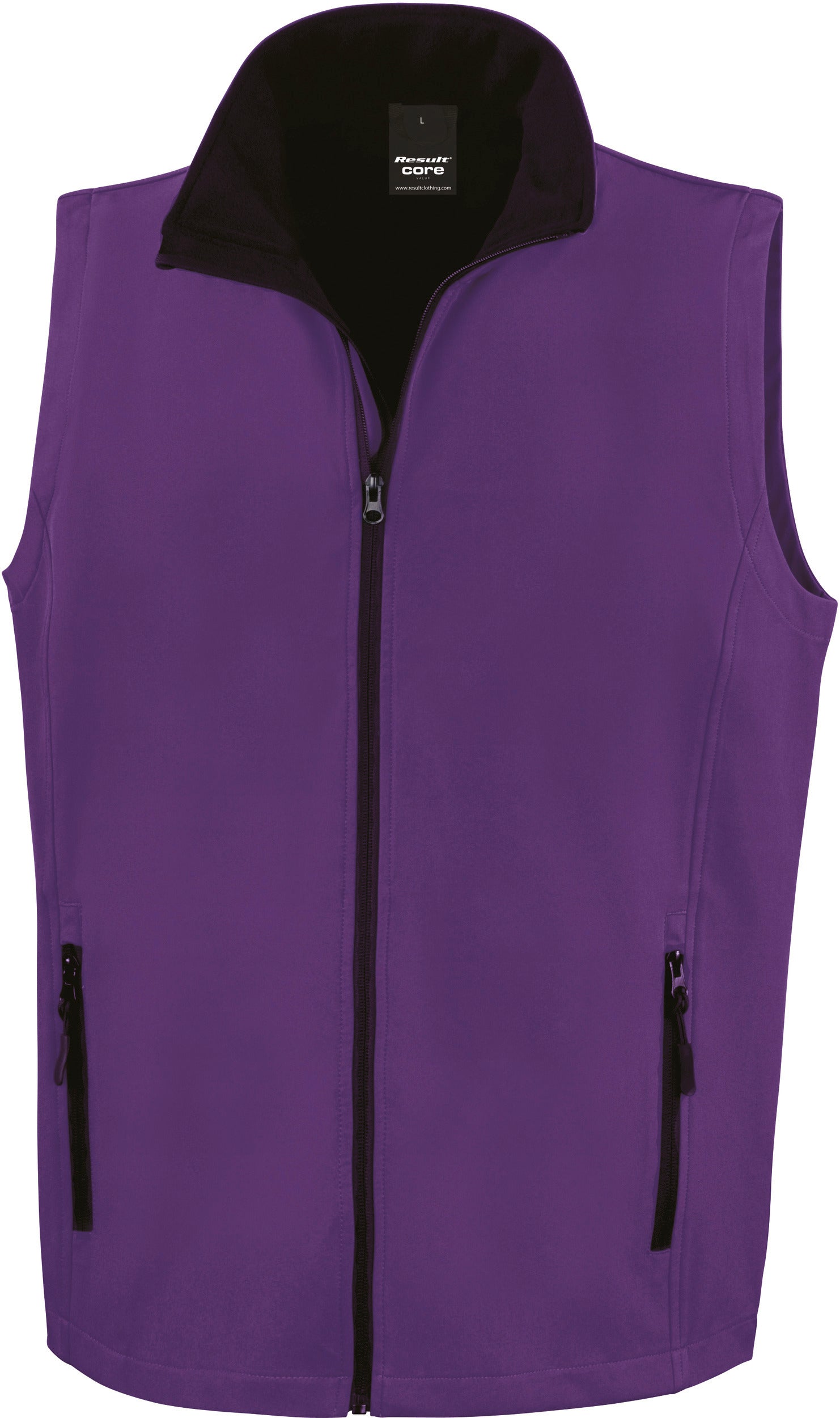 Bedrukbare softshell-bodywarmer voor heren