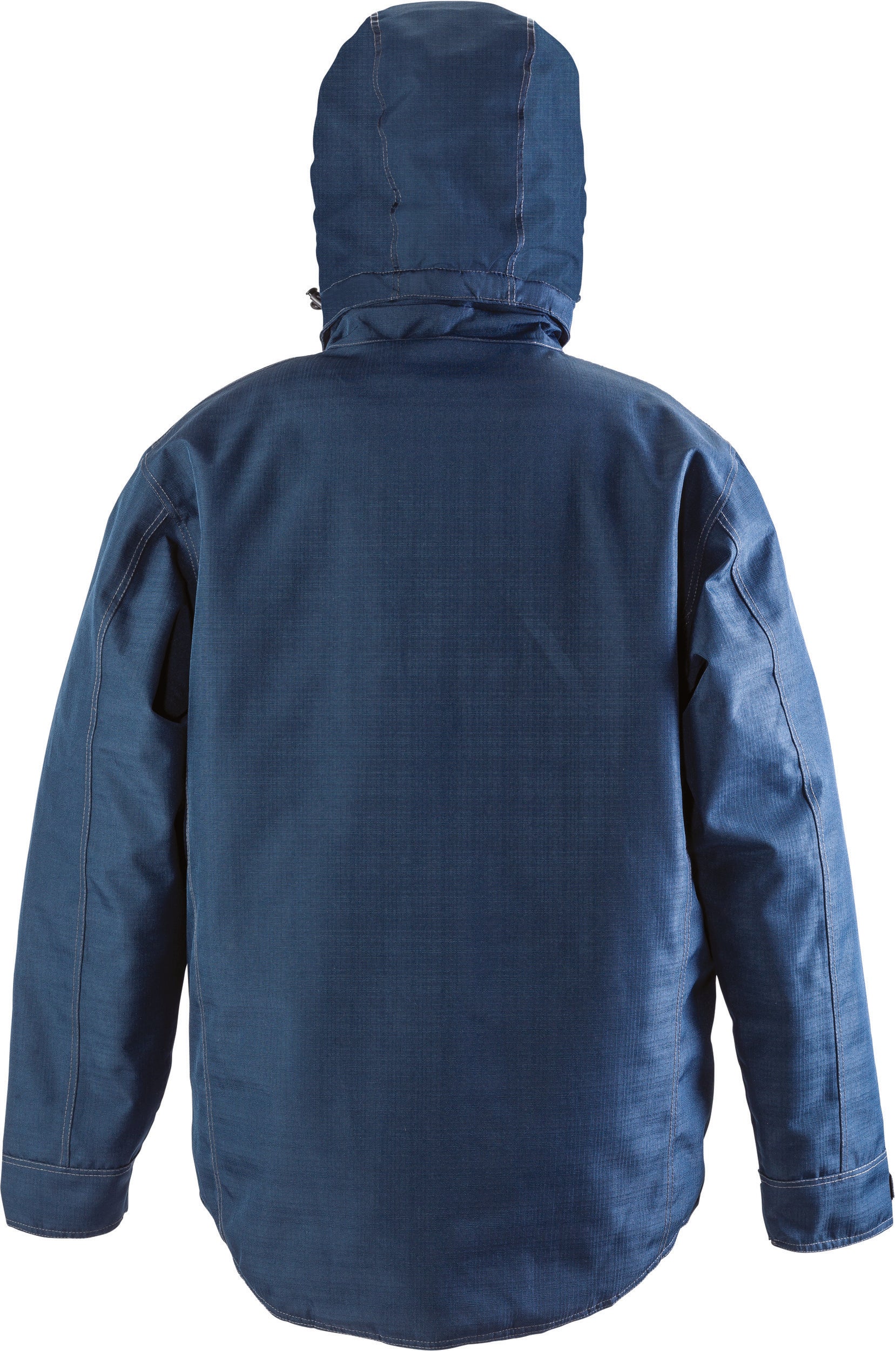 Stevige parka met "denimeffect".