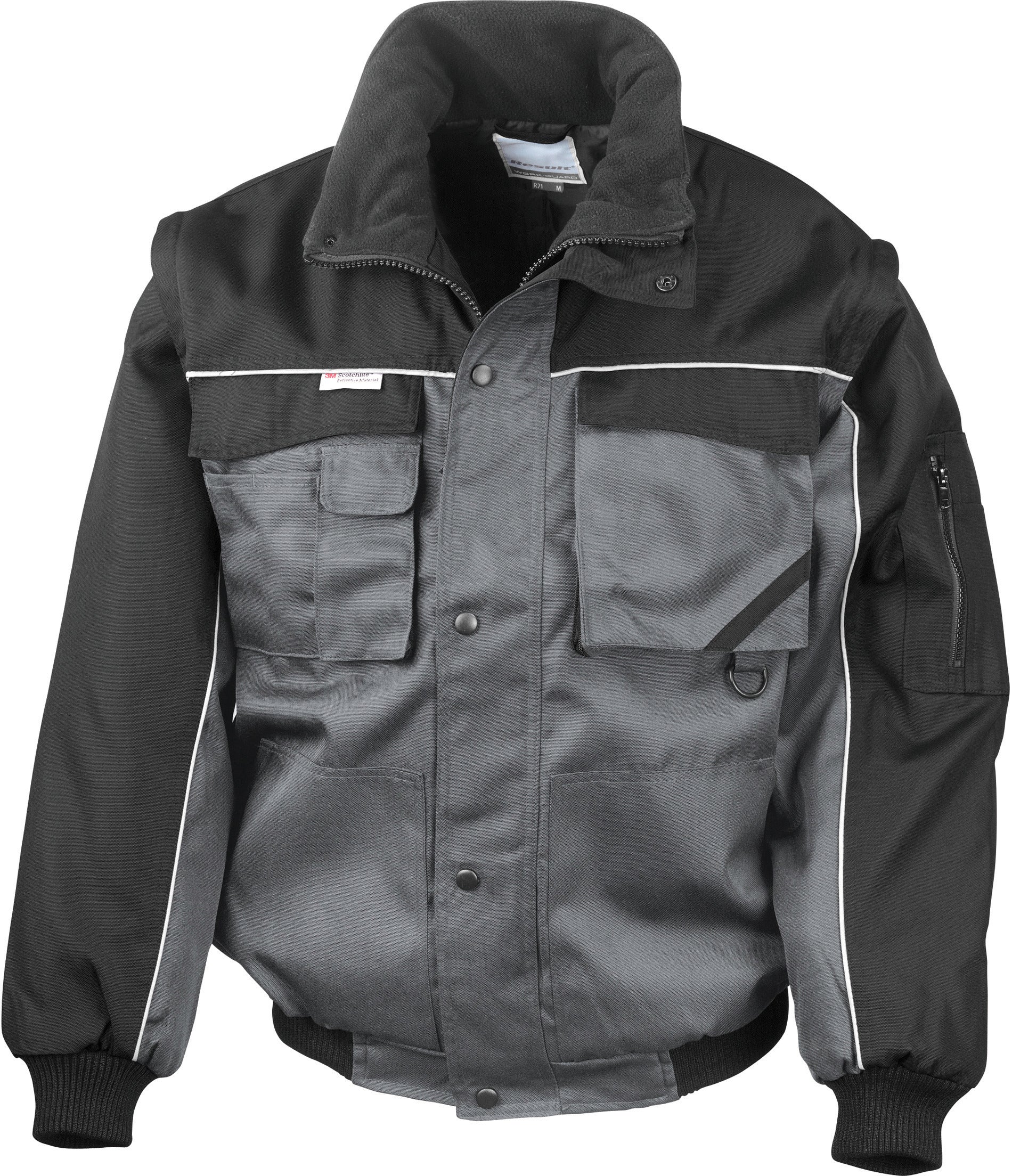 HEAVY DUTY JACKET WITH REMOVABLE SLEEVES
