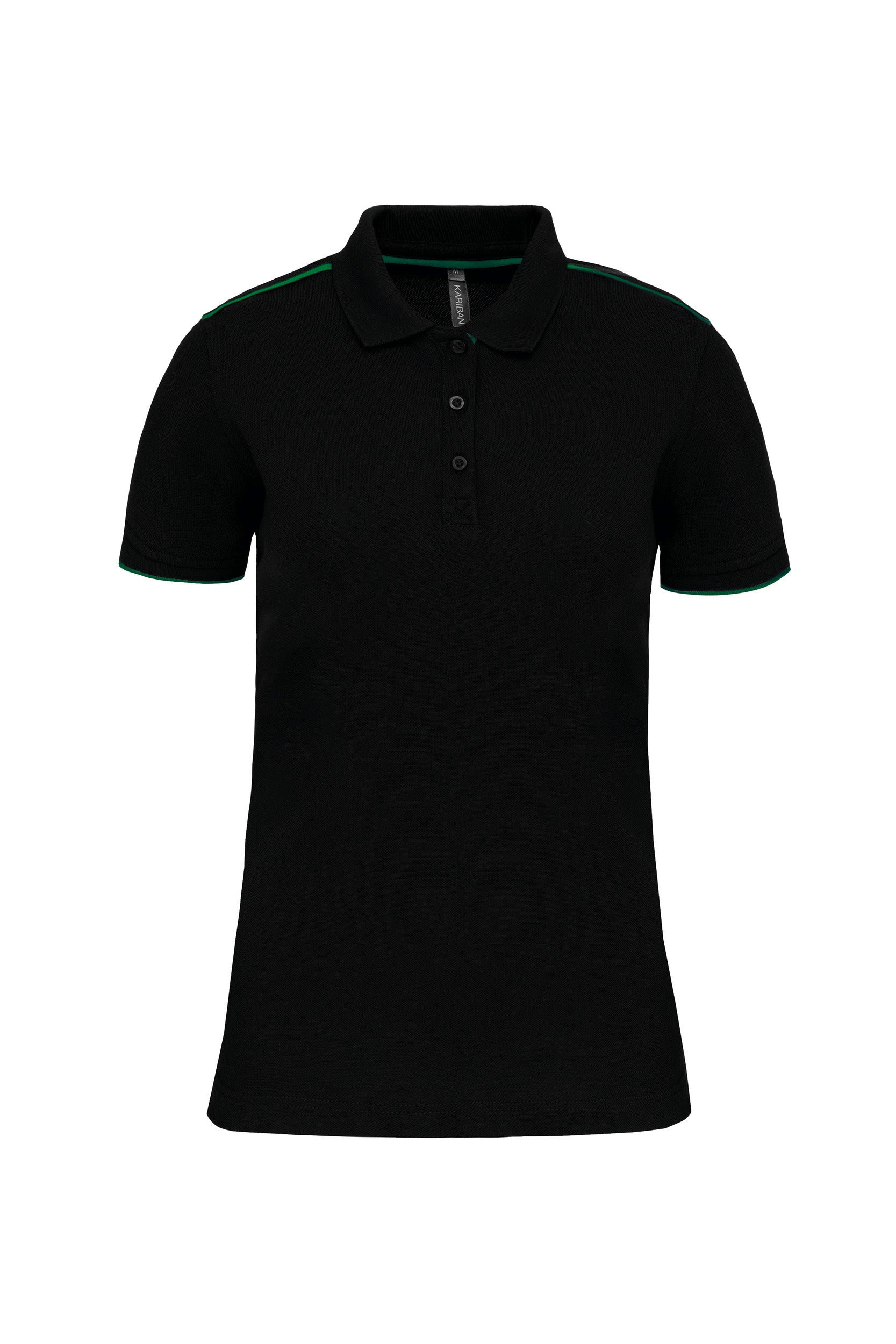 Women's short-sleeved contrast DayToDay polo shirt