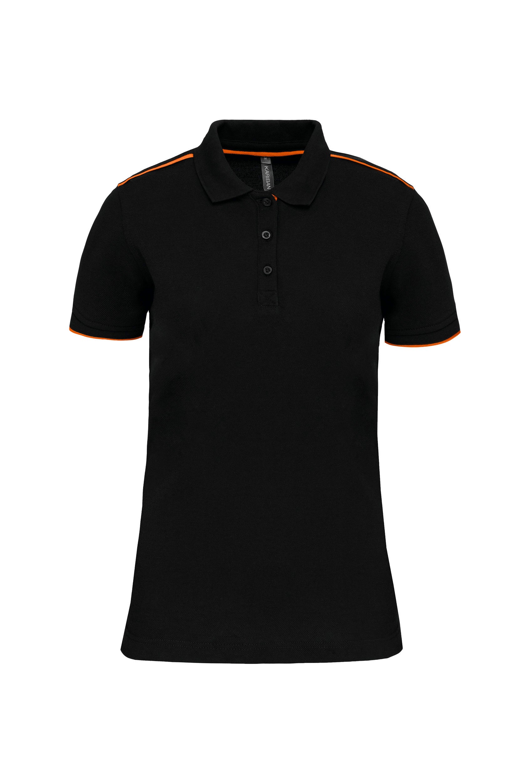 Women's short-sleeved contrast DayToDay polo shirt
