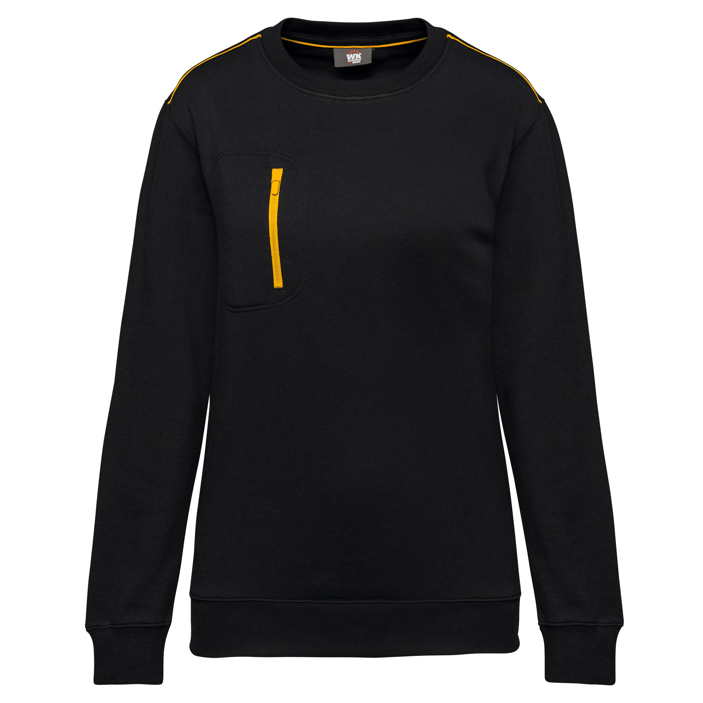 Sweat-shirt DayToDay zip poche contrasté unisexe