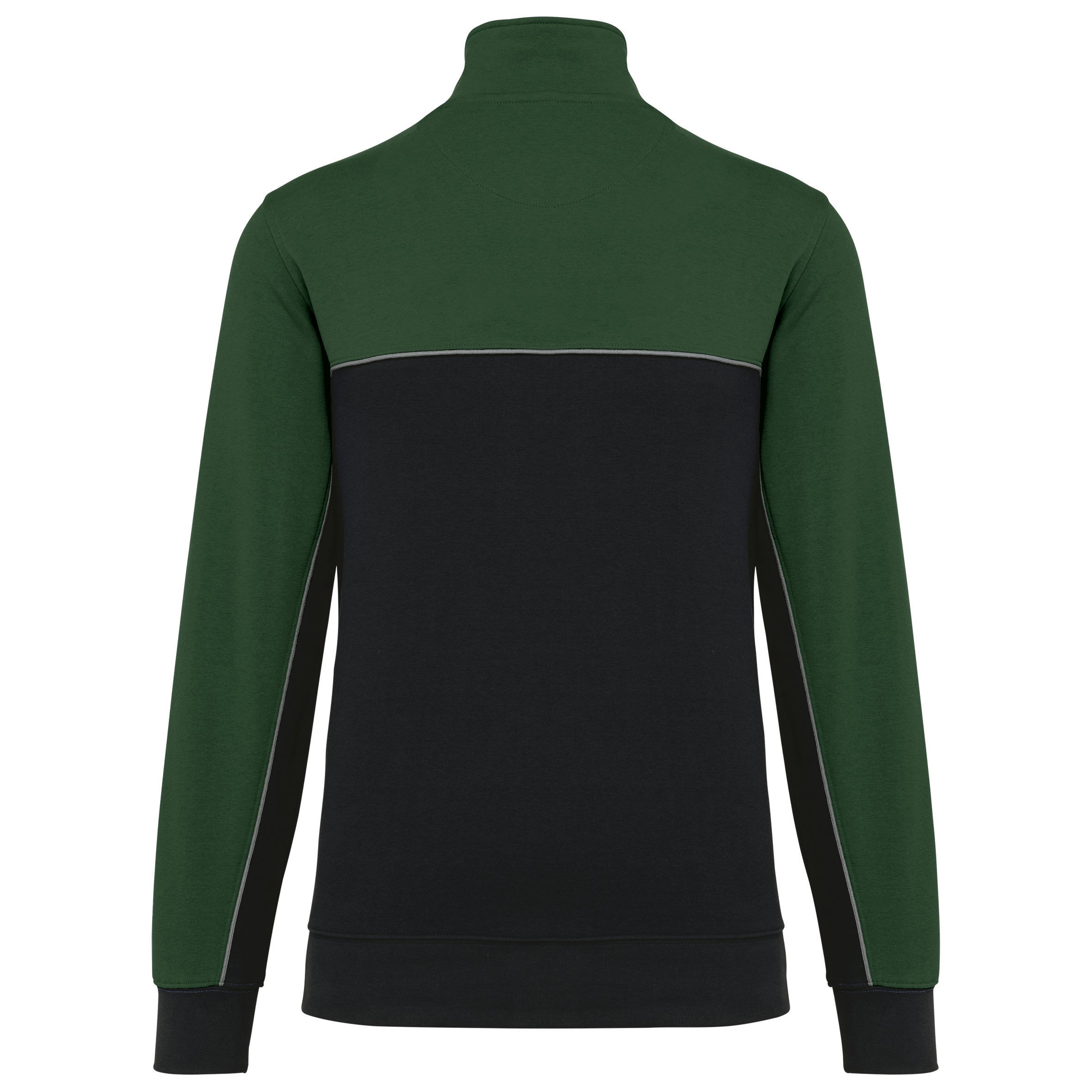Unisex eco-responsible zip-neck sweatshirt