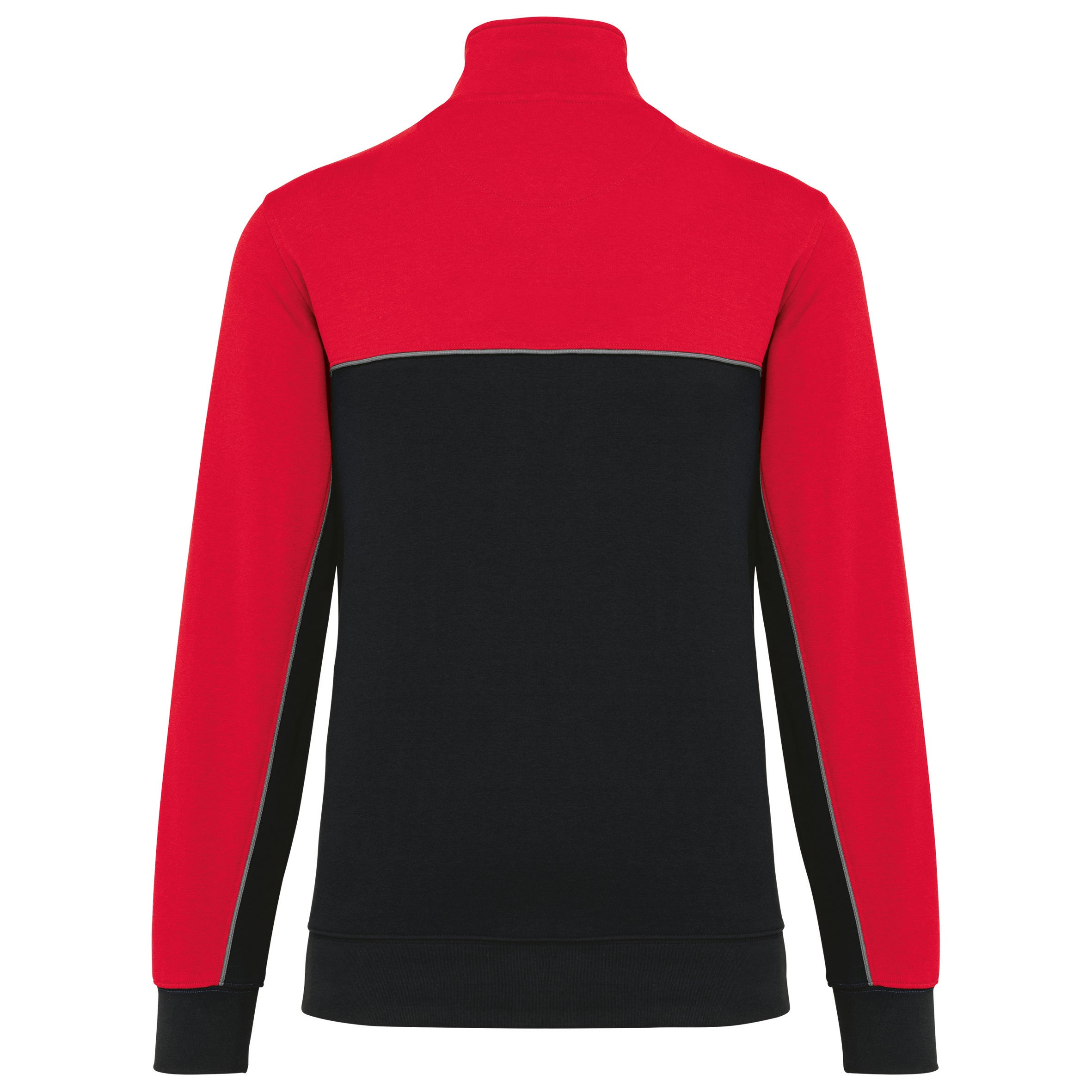 Unisex eco-responsible zip-neck sweatshirt