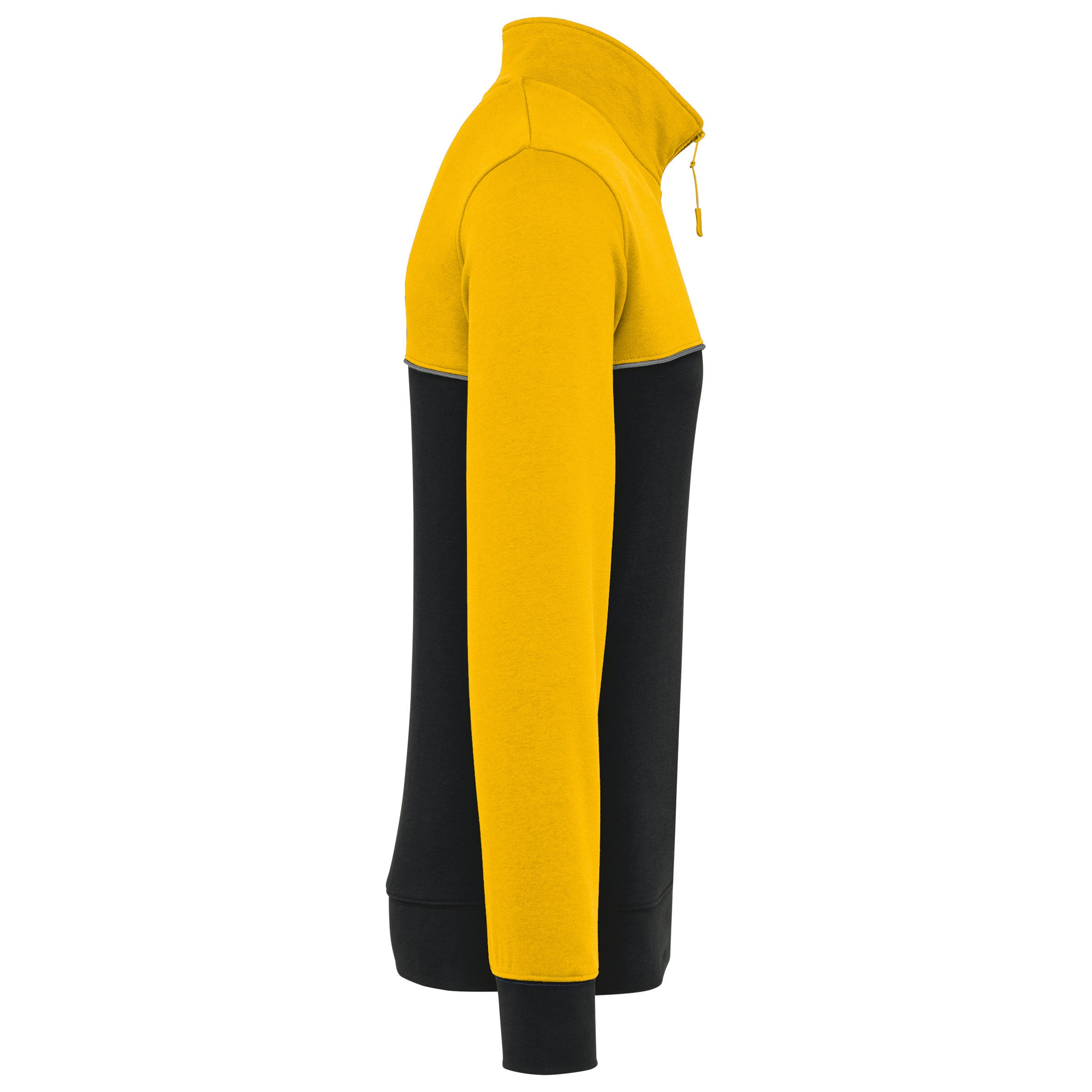 Unisex eco-responsible zip-neck sweatshirt