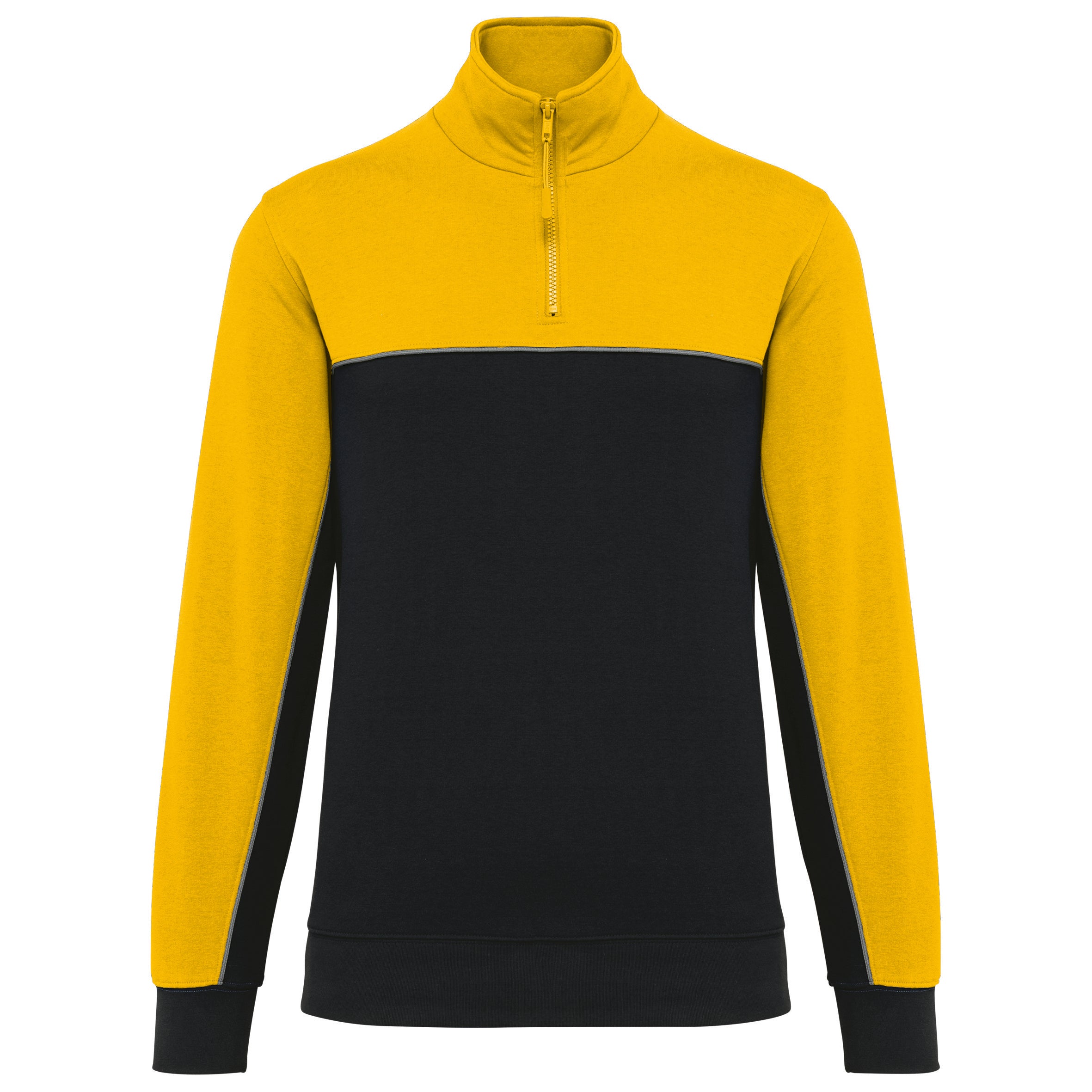Unisex eco-responsible zip-neck sweatshirt