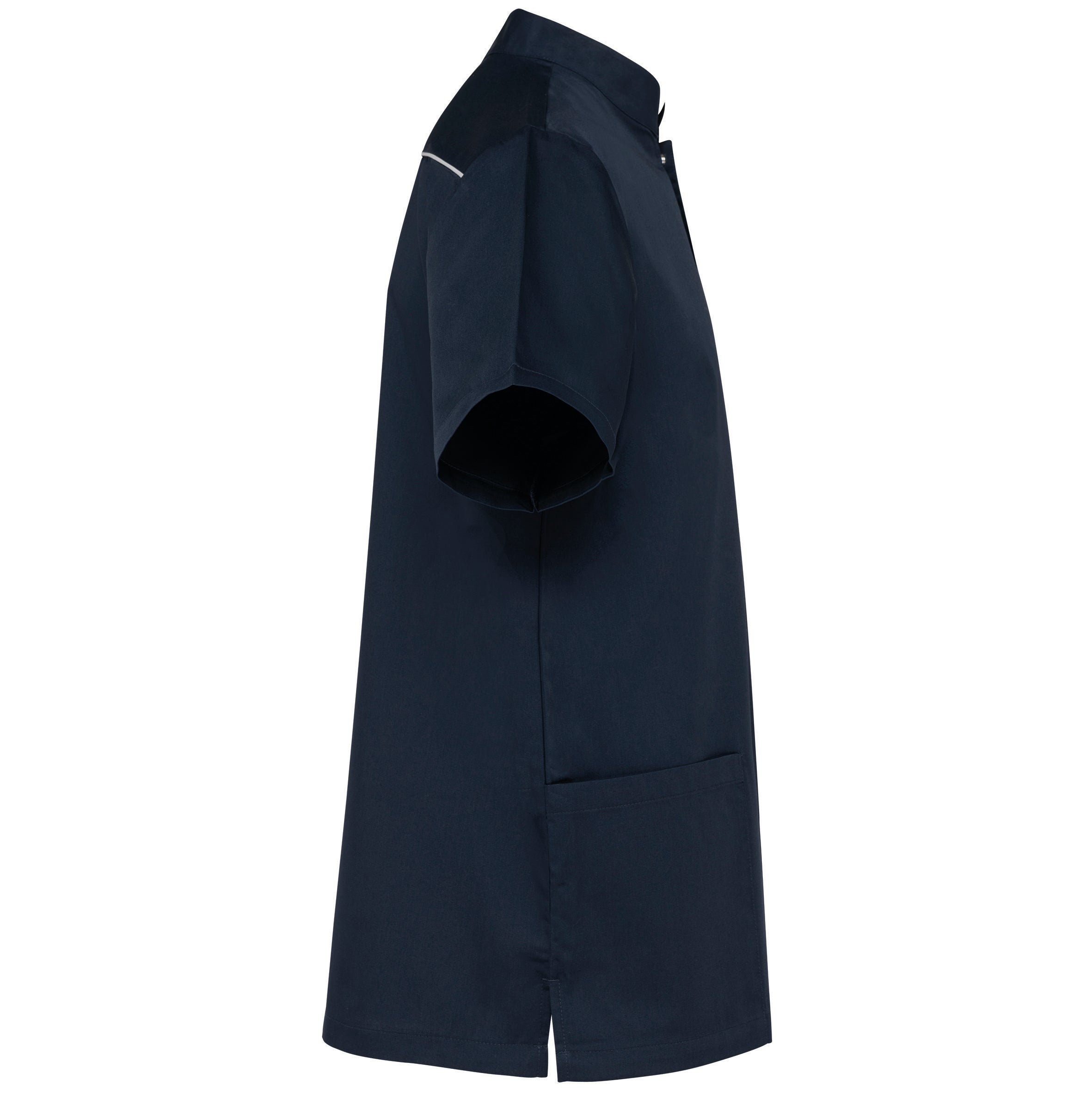 Herenblouse van polykatoen met drukknopen