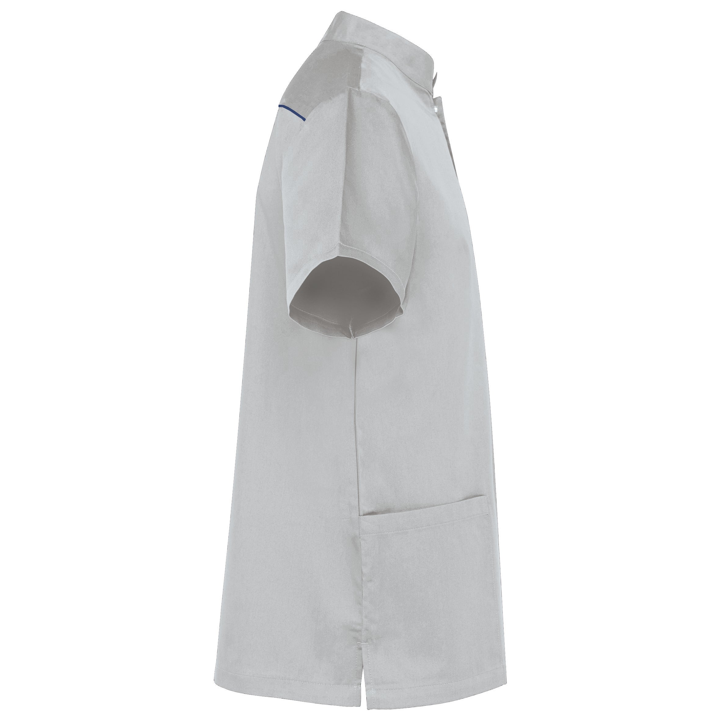 Herenblouse van polykatoen met drukknopen