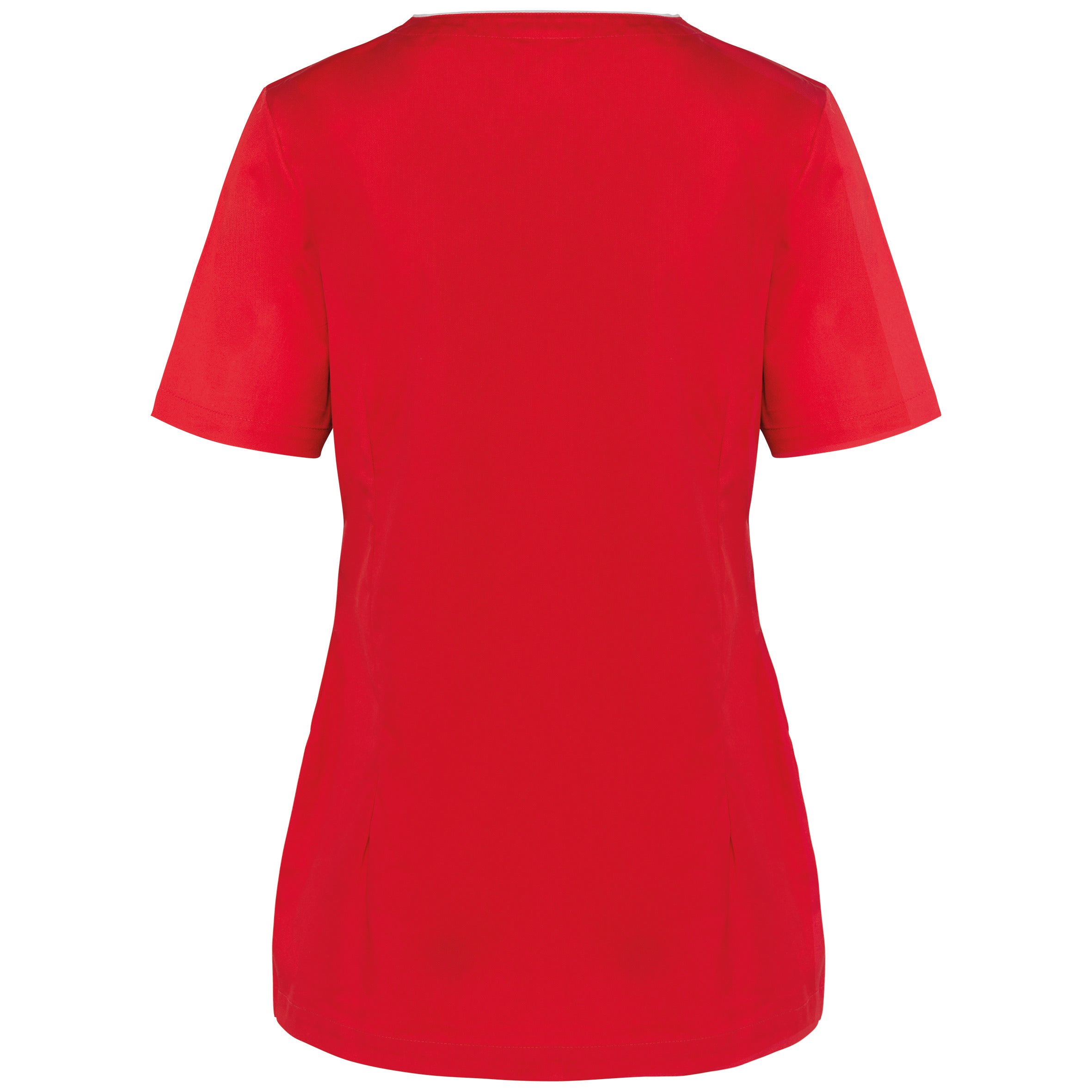 Women's polycotton blouse with press studs