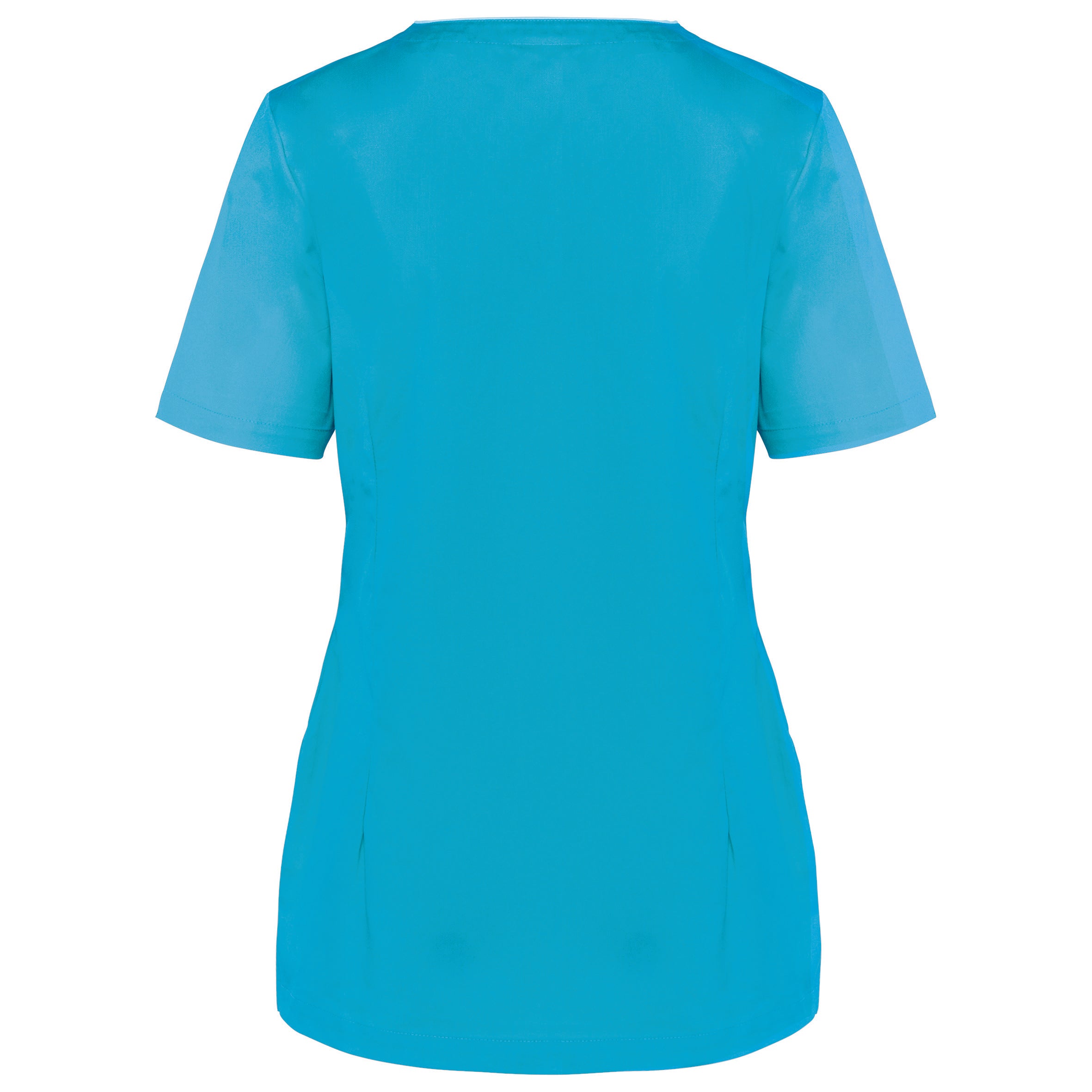 Women's polycotton blouse with press studs