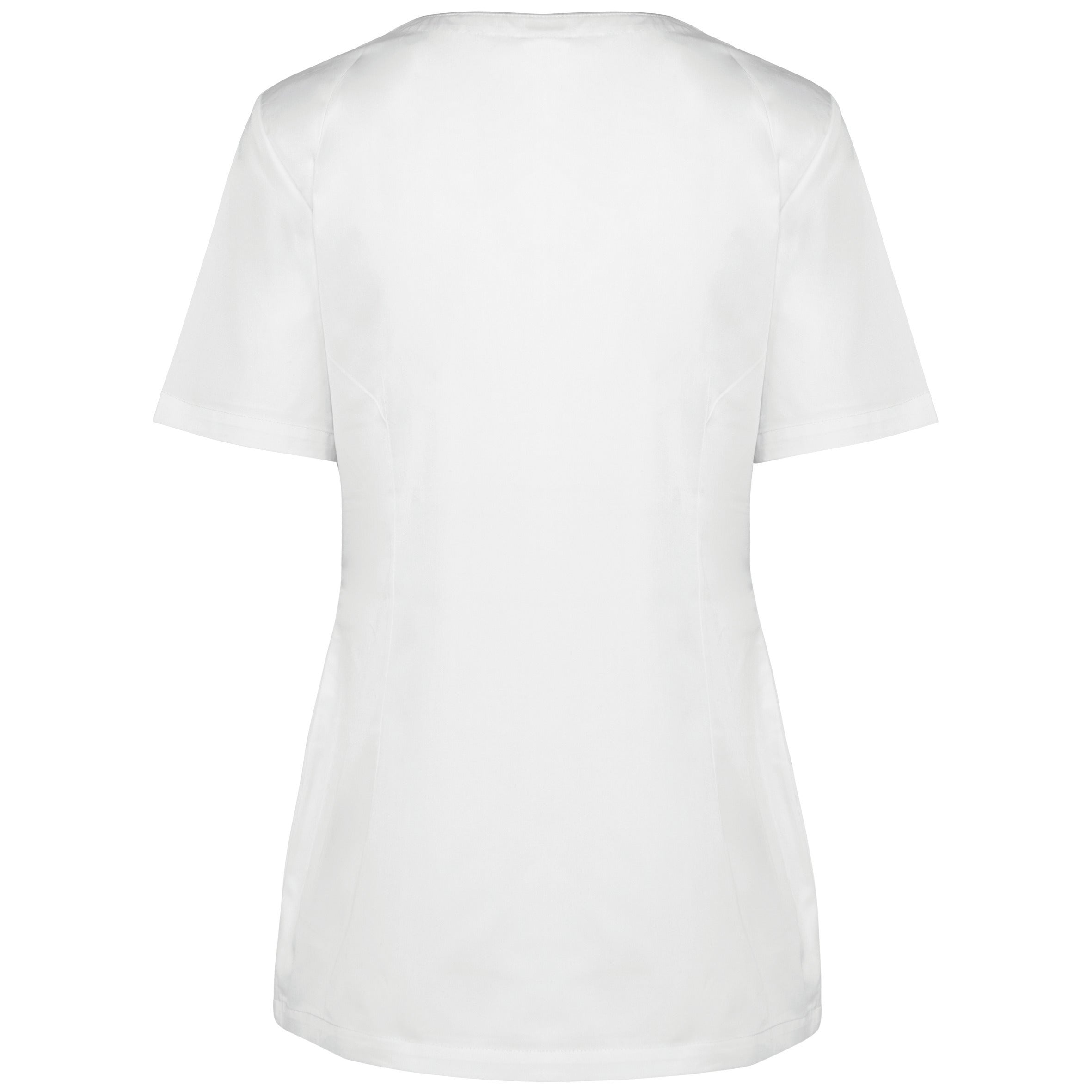 Women's polycotton blouse with press studs