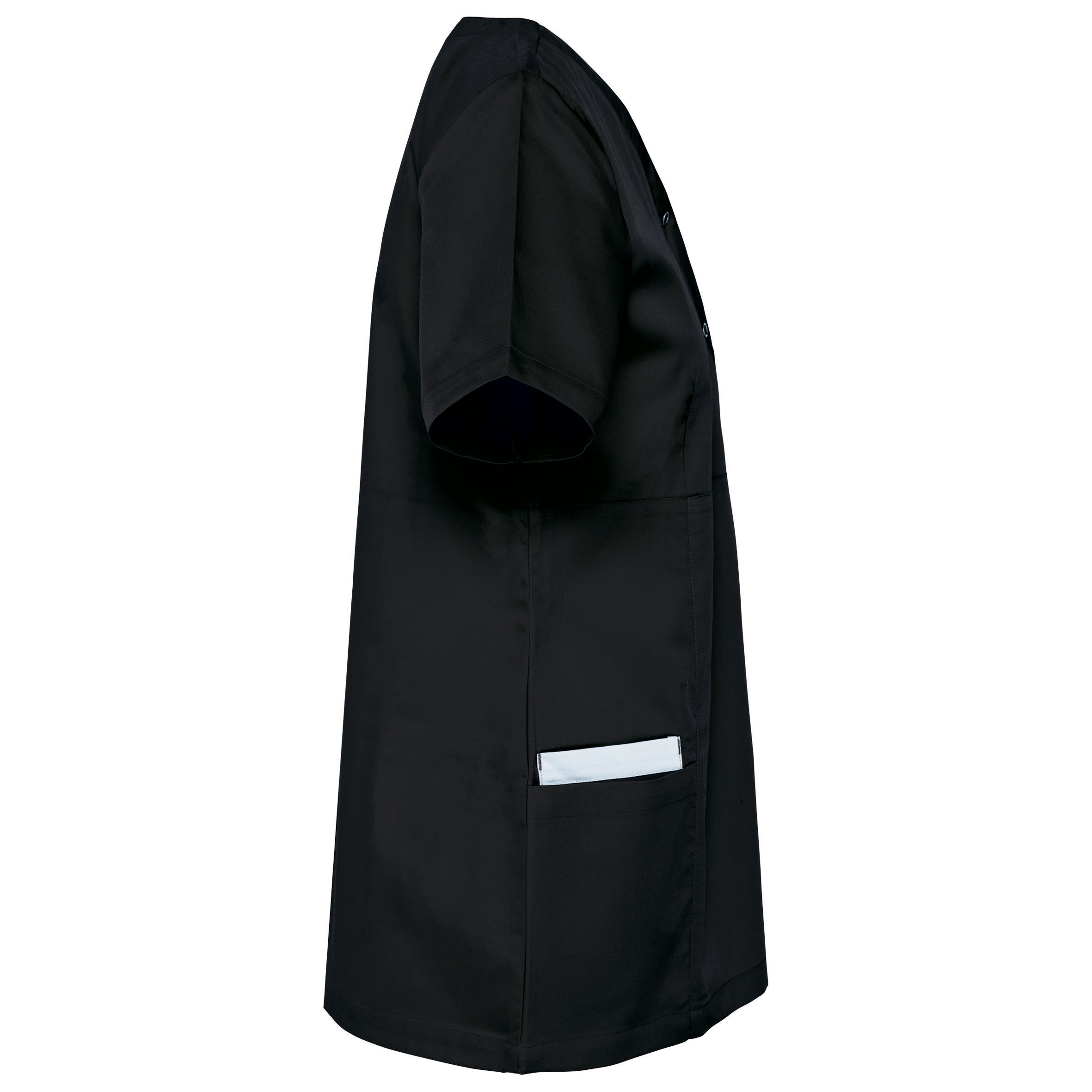 Women's polycotton blouse with press studs