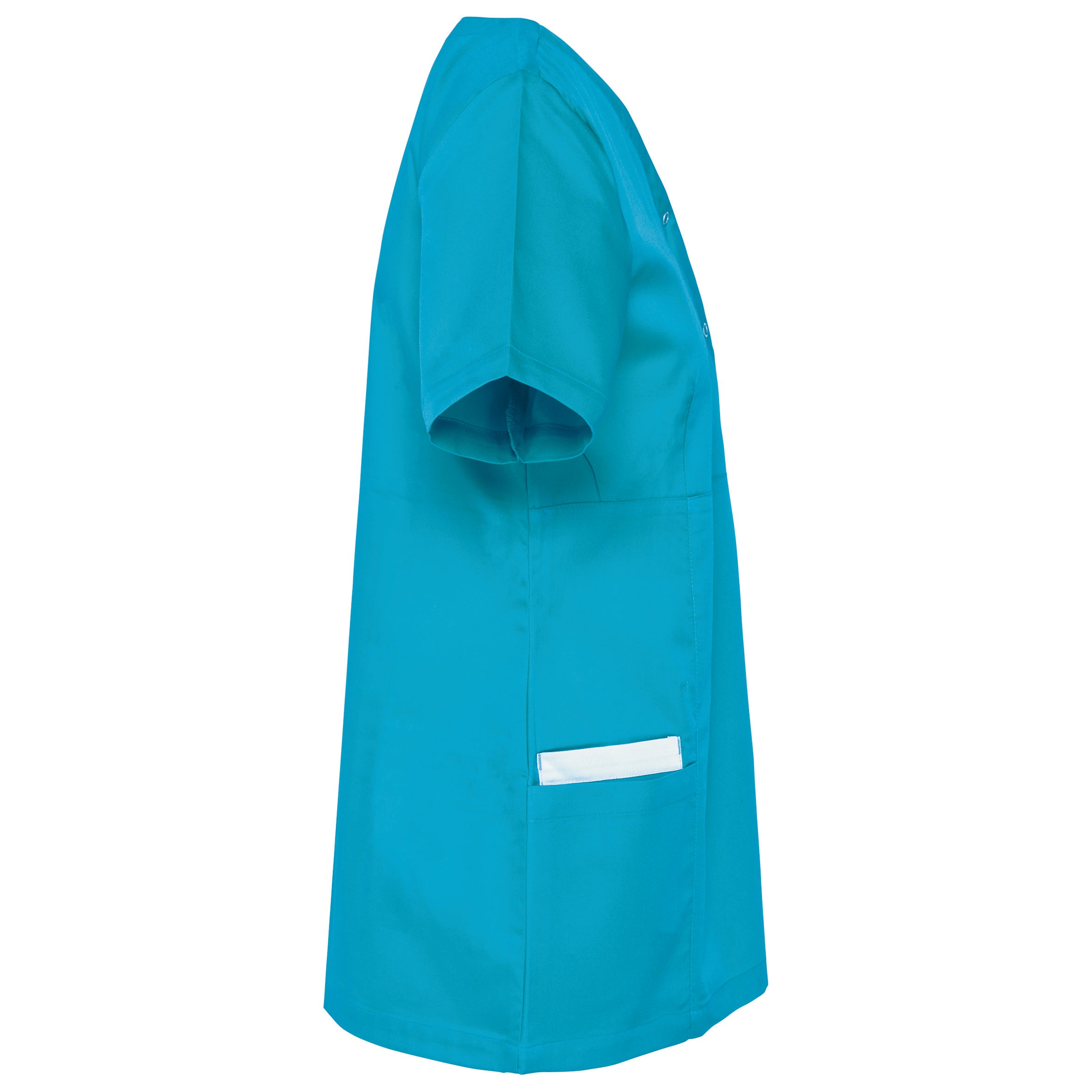 Women's polycotton blouse with press studs