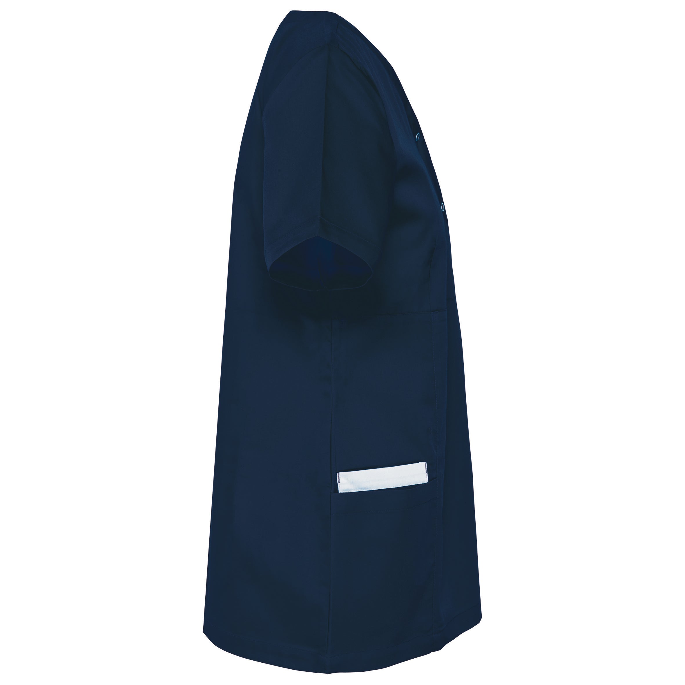 Women's polycotton blouse with press studs