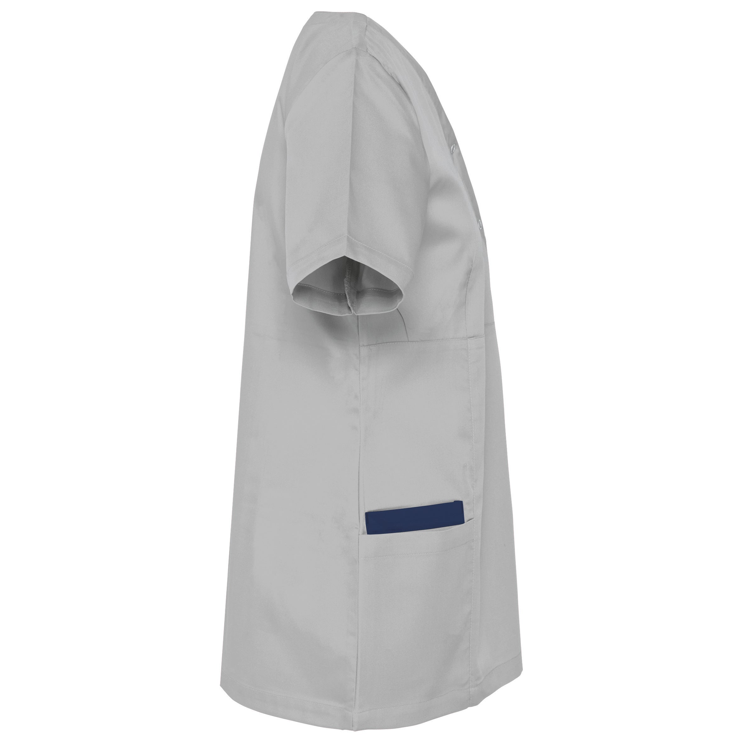 Women's polycotton blouse with press studs