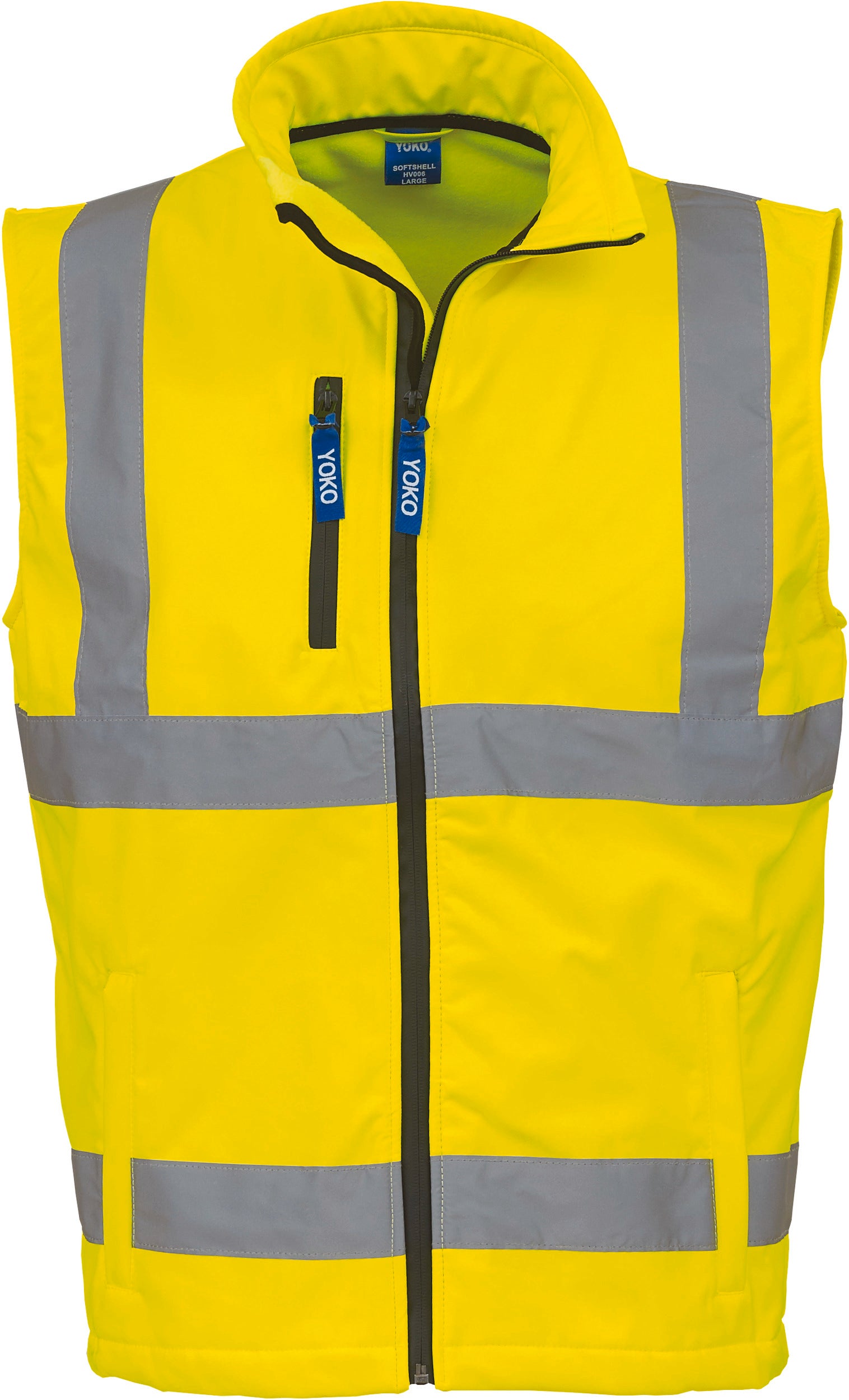 Bodywarmer softshell haute visibilité