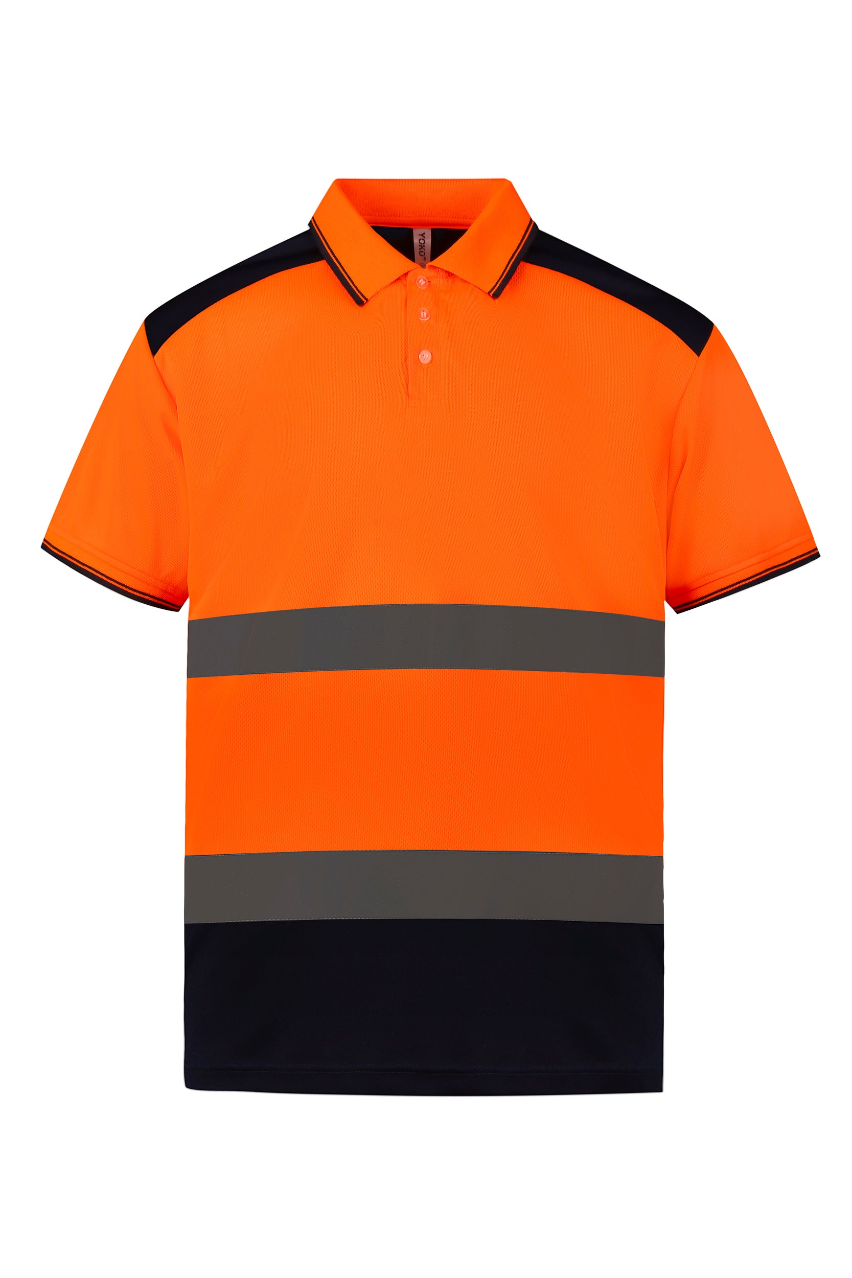 Two-tone high visibility polo shirt