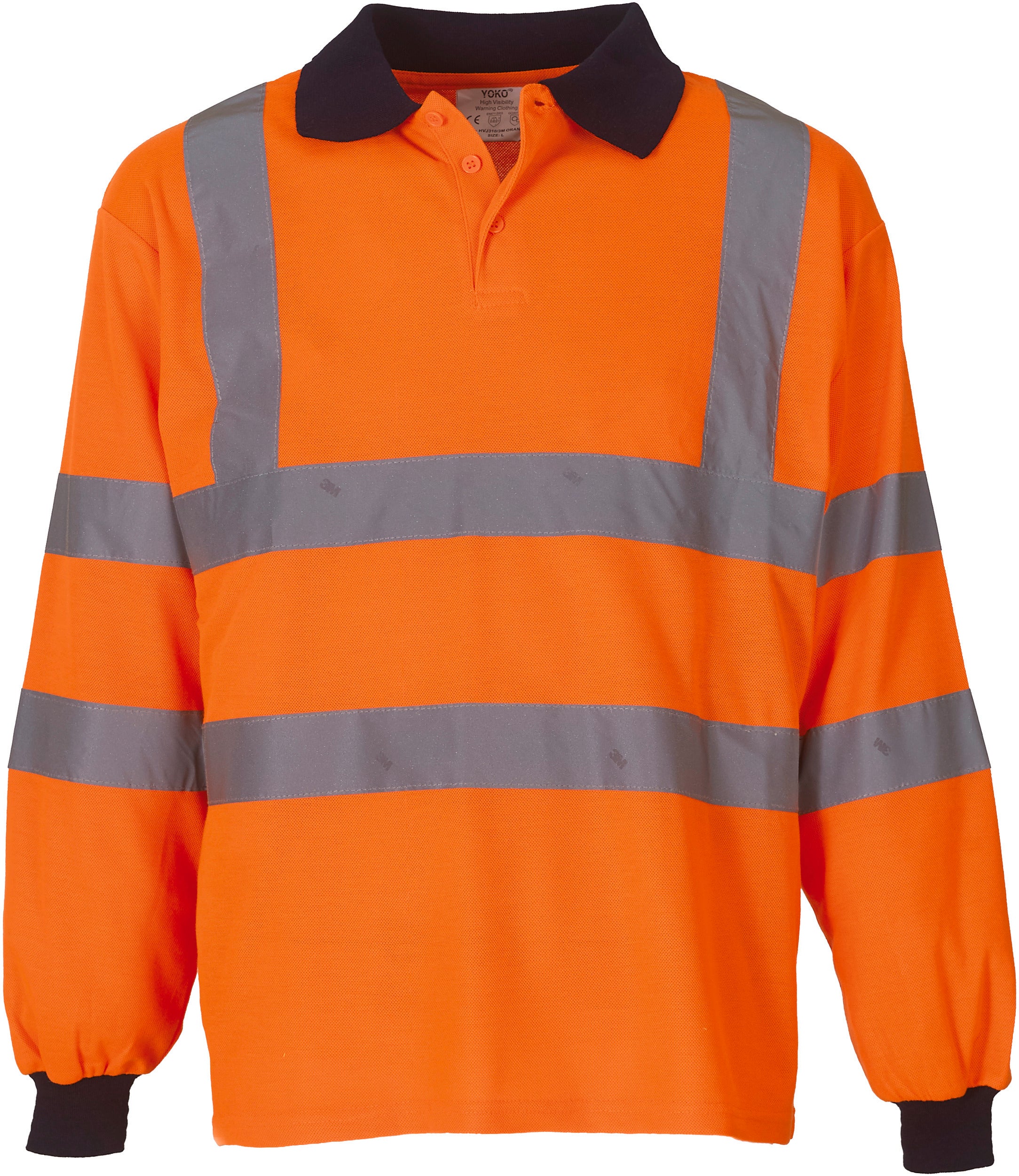 HIGH VISIBILITY LONG SLEEVE POLO SHIRT