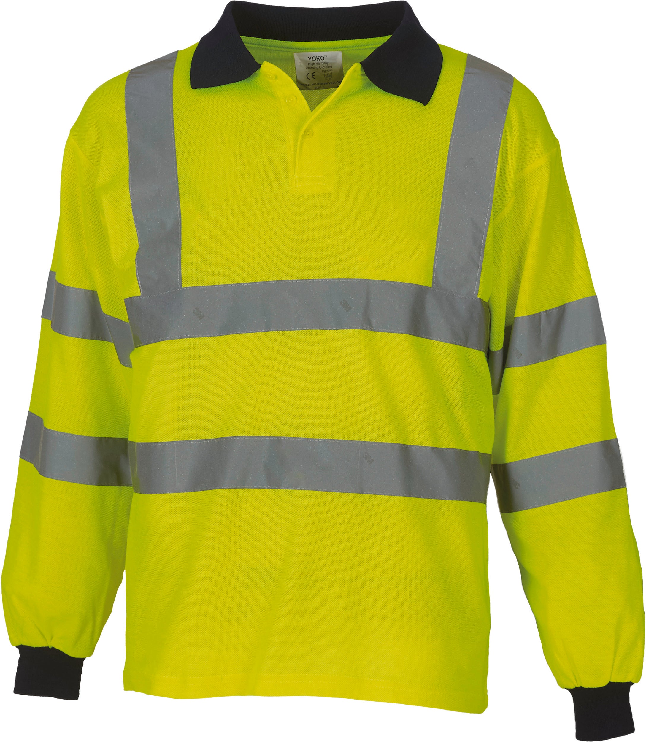 HIGH VISIBILITY LONG SLEEVE POLO SHIRT
