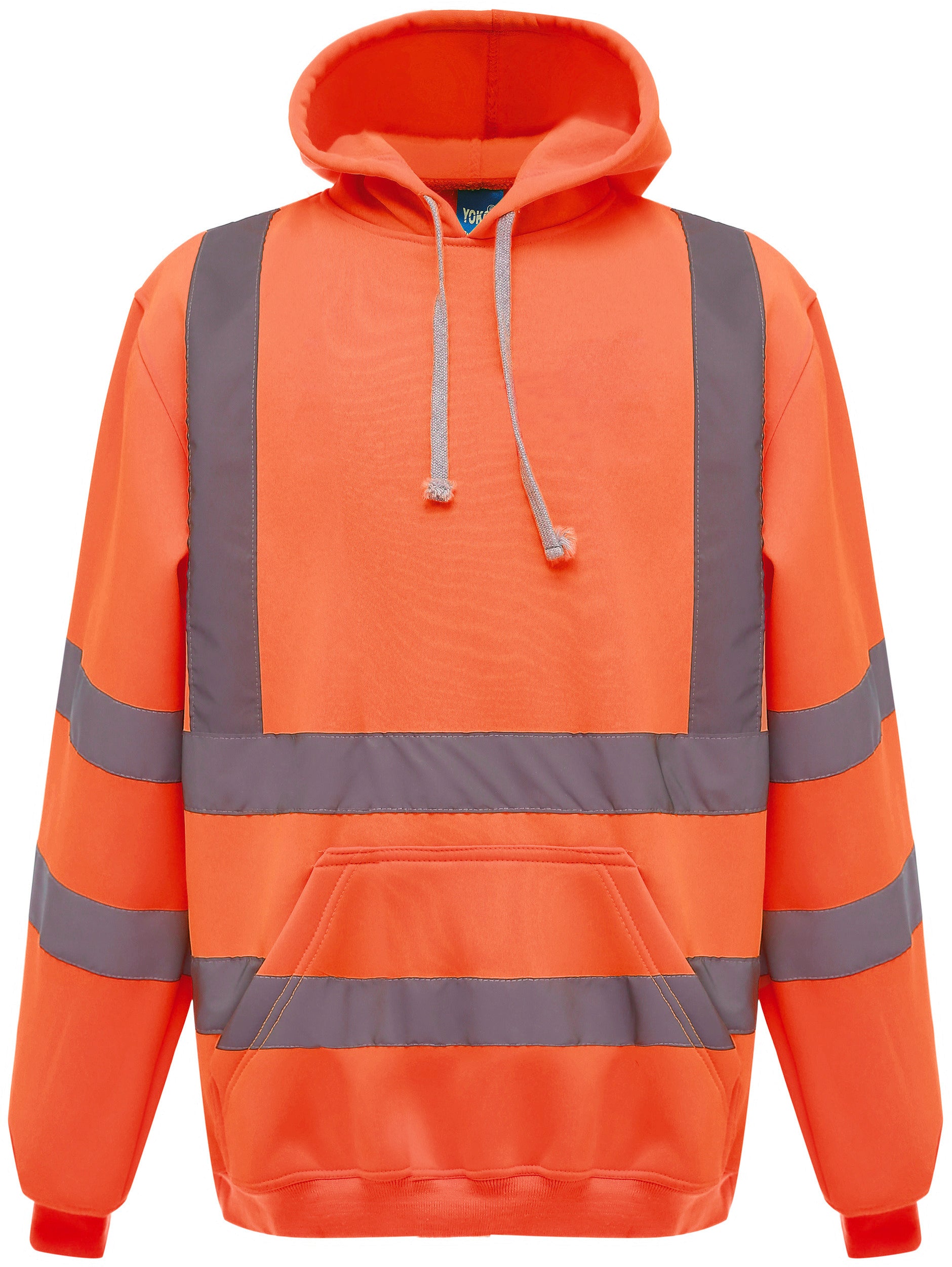 High visibility hooded sweatshirt