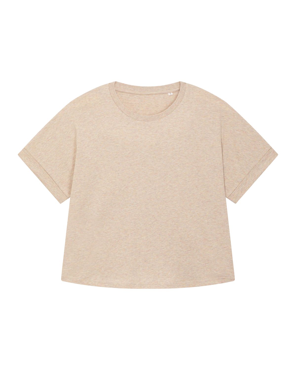 Dames T-shirt met opgerolde mouwen - Stella Collider