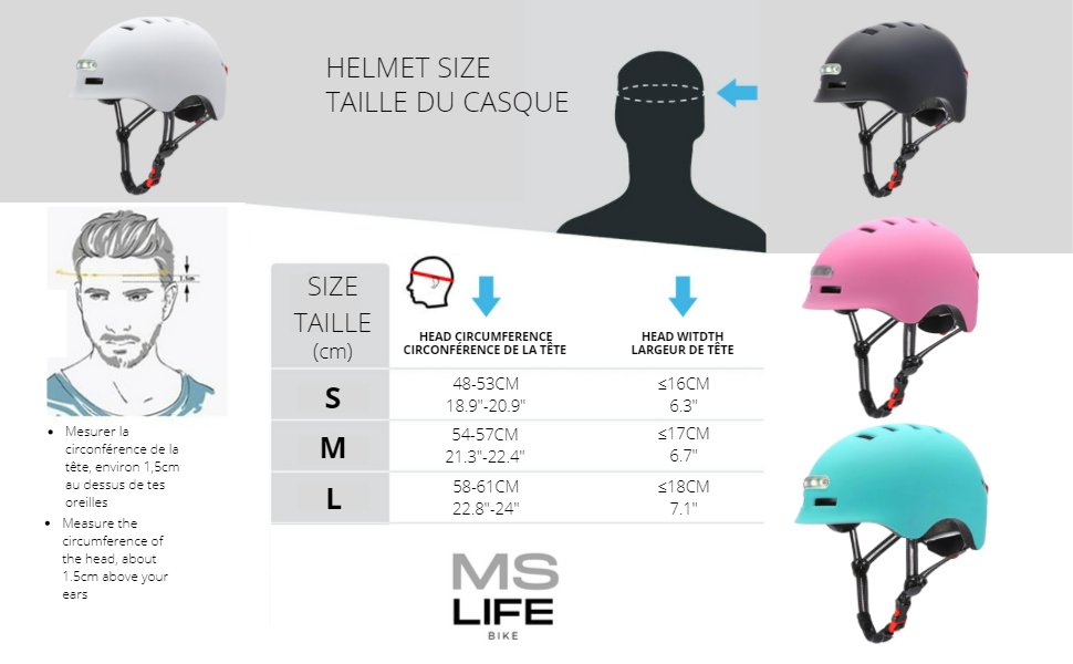 Bike Helmet with LED Light CE Certified