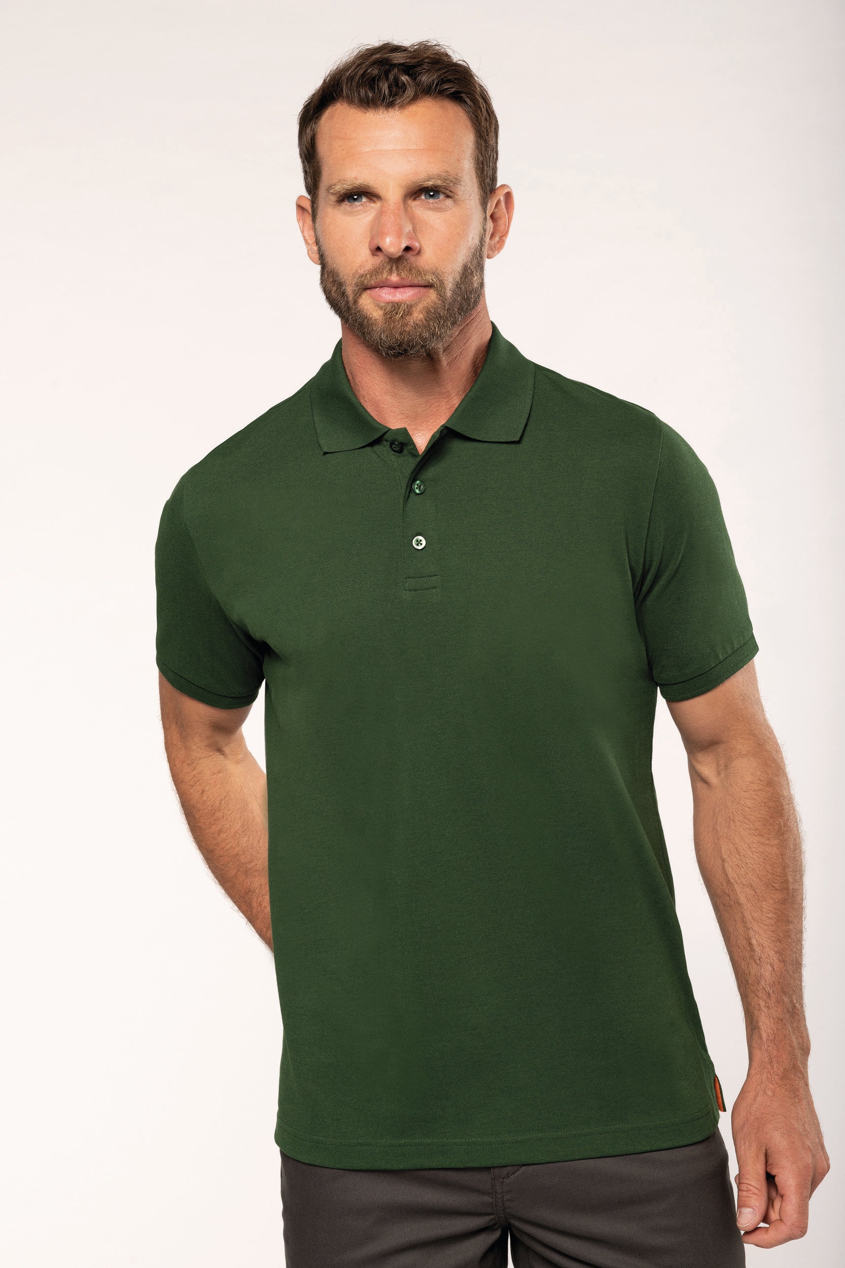 Polo manches courtes "mélange" homme