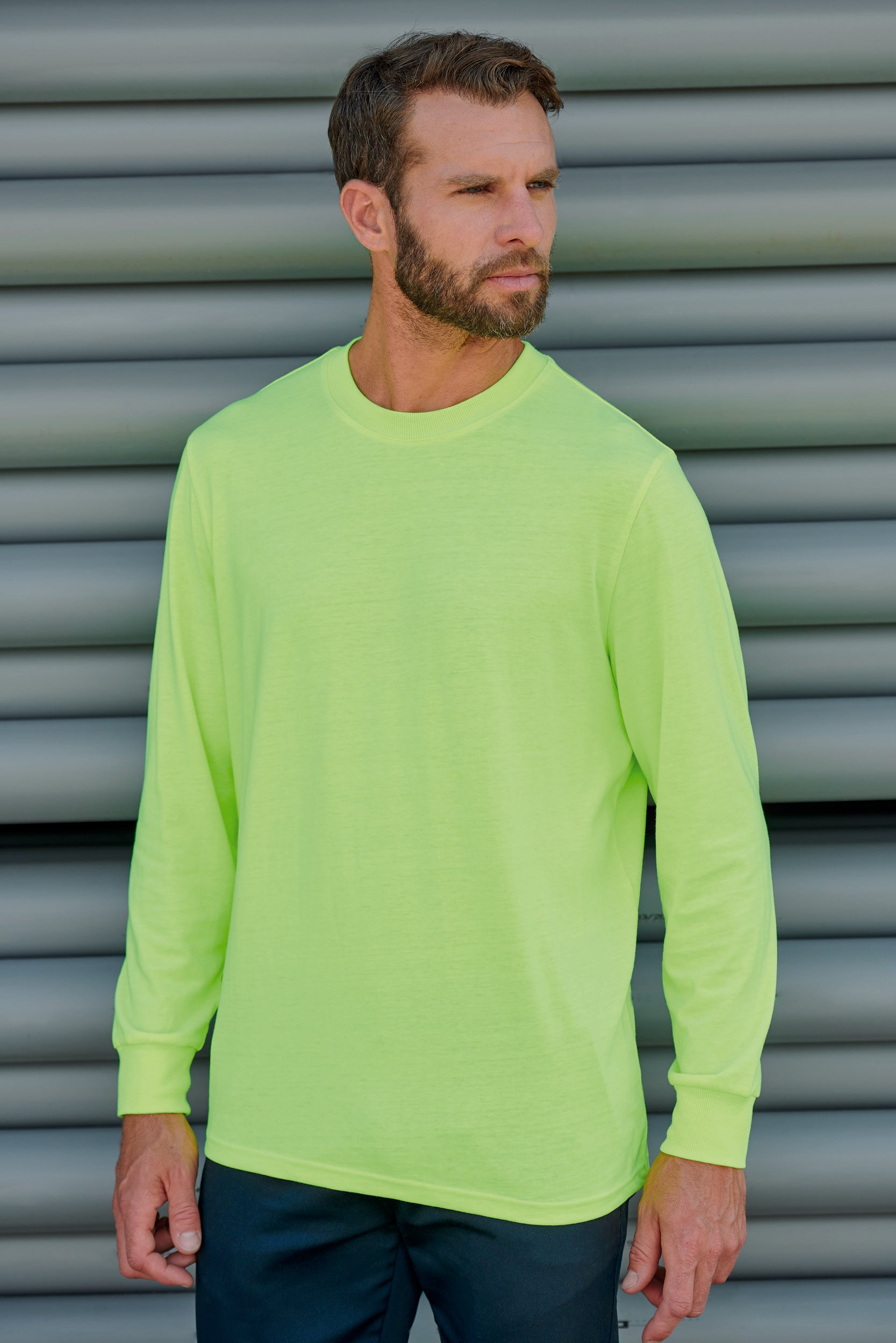 Unisex ecologisch verantwoord T-shirt met lange mouwen