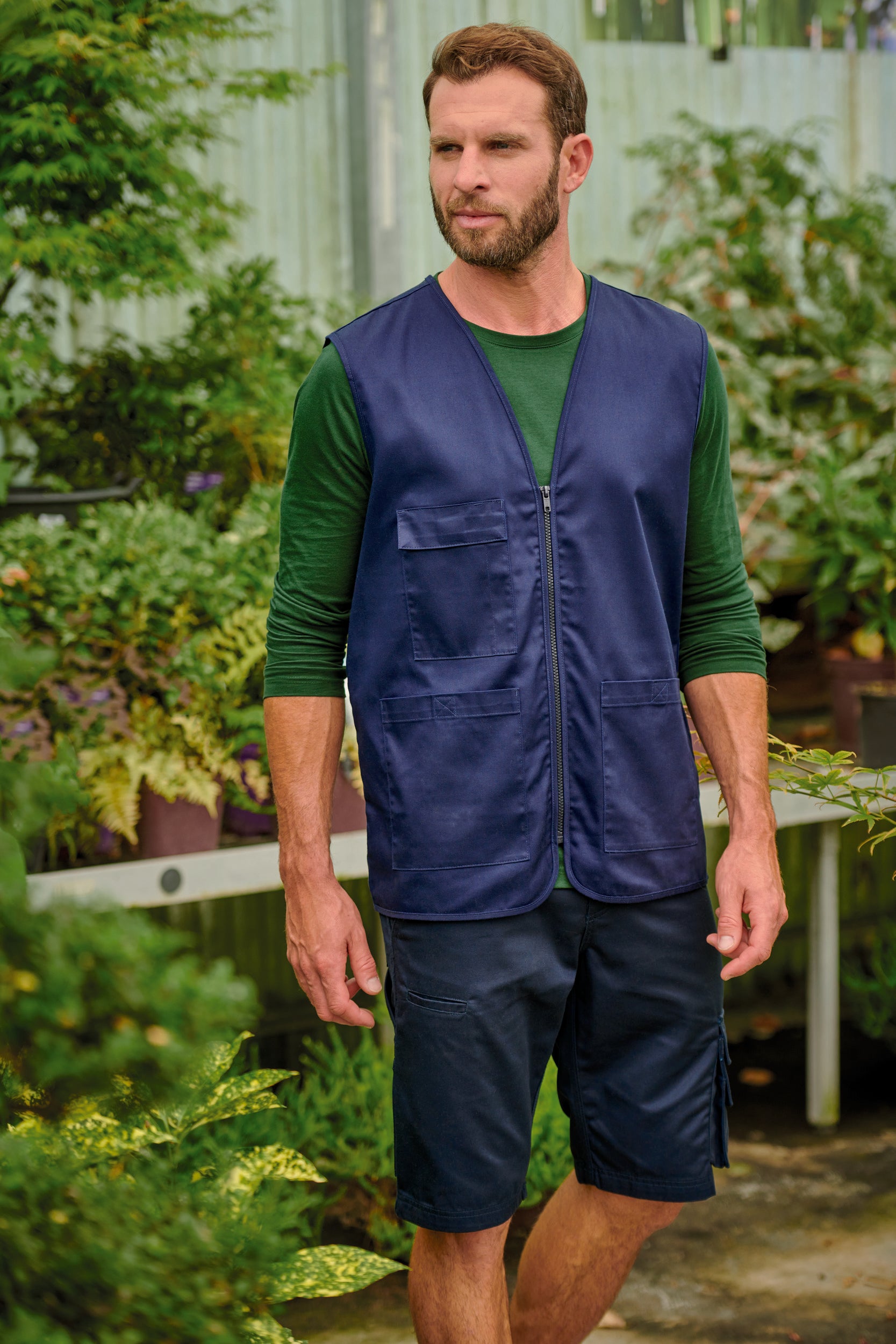 Gilet polycoton multipoches unisexe